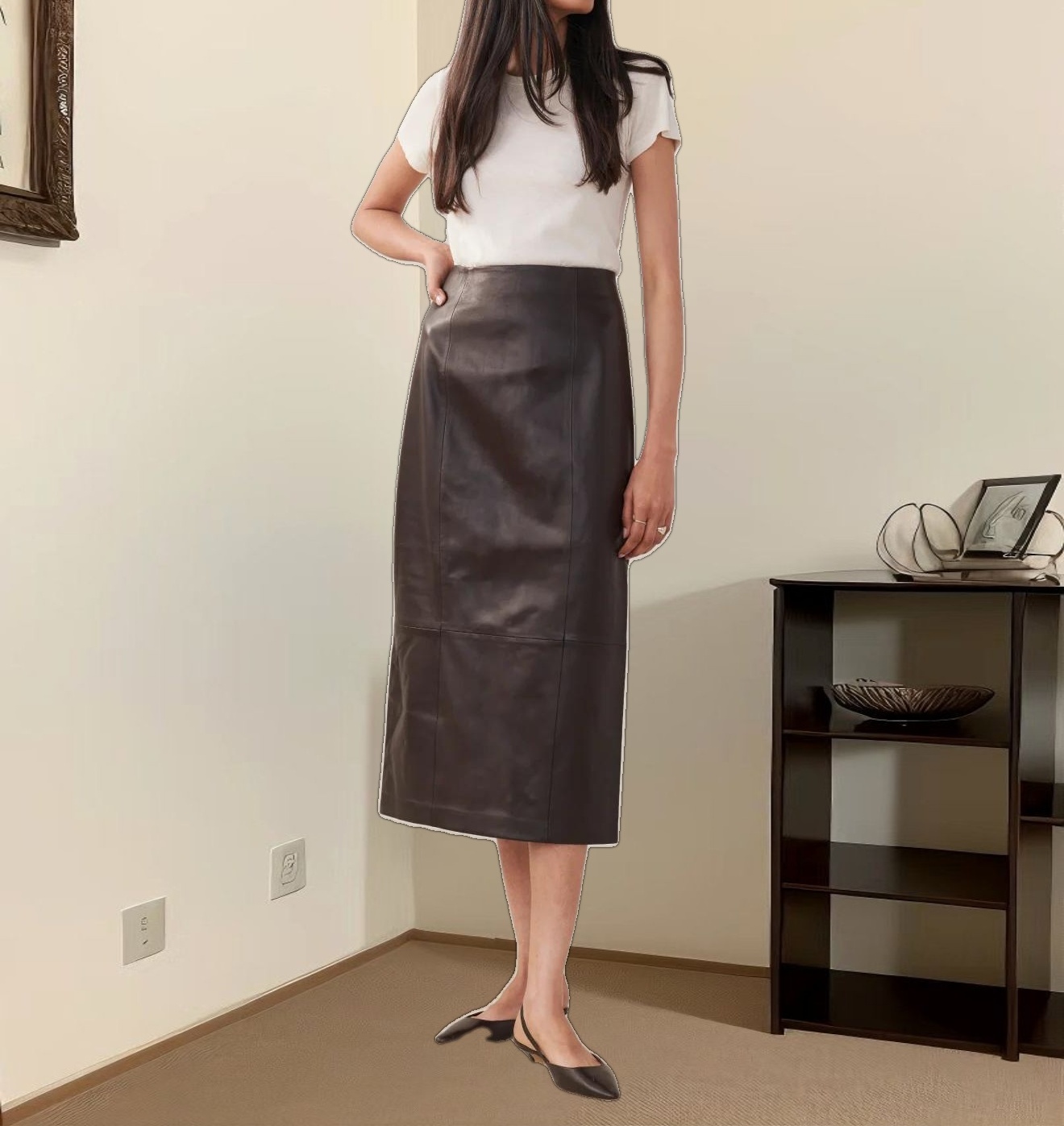 Leather Sienna Skirt