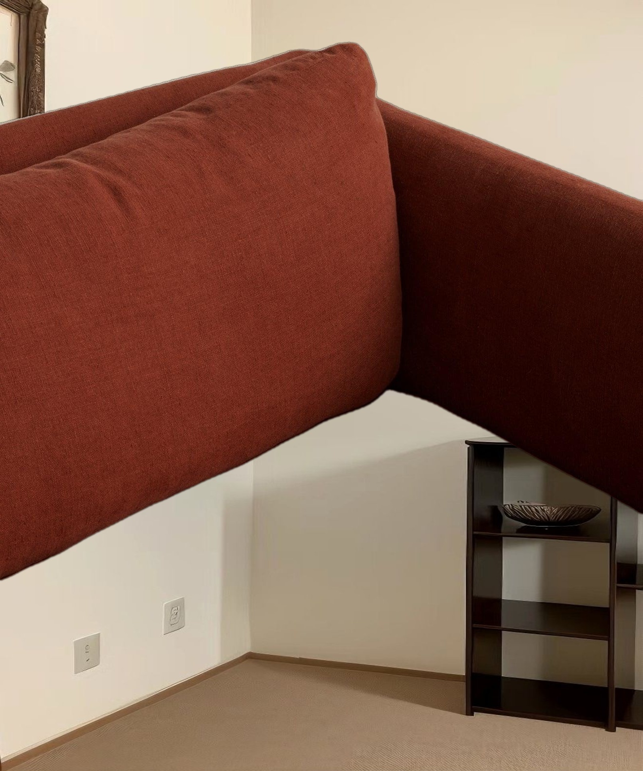 Fabric Swatch Farmhouse Red Linen