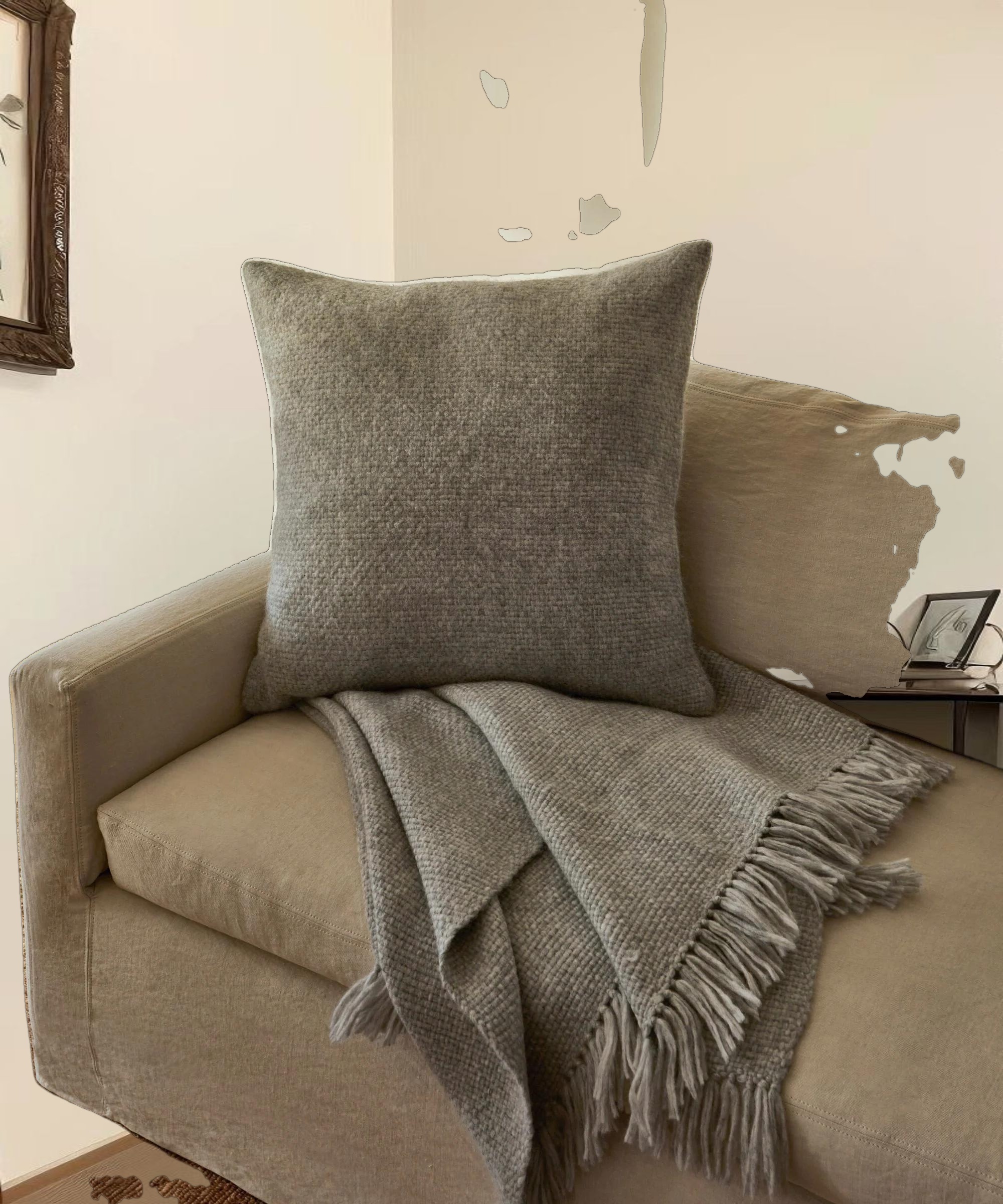 Alpaca Basketweave Pillow