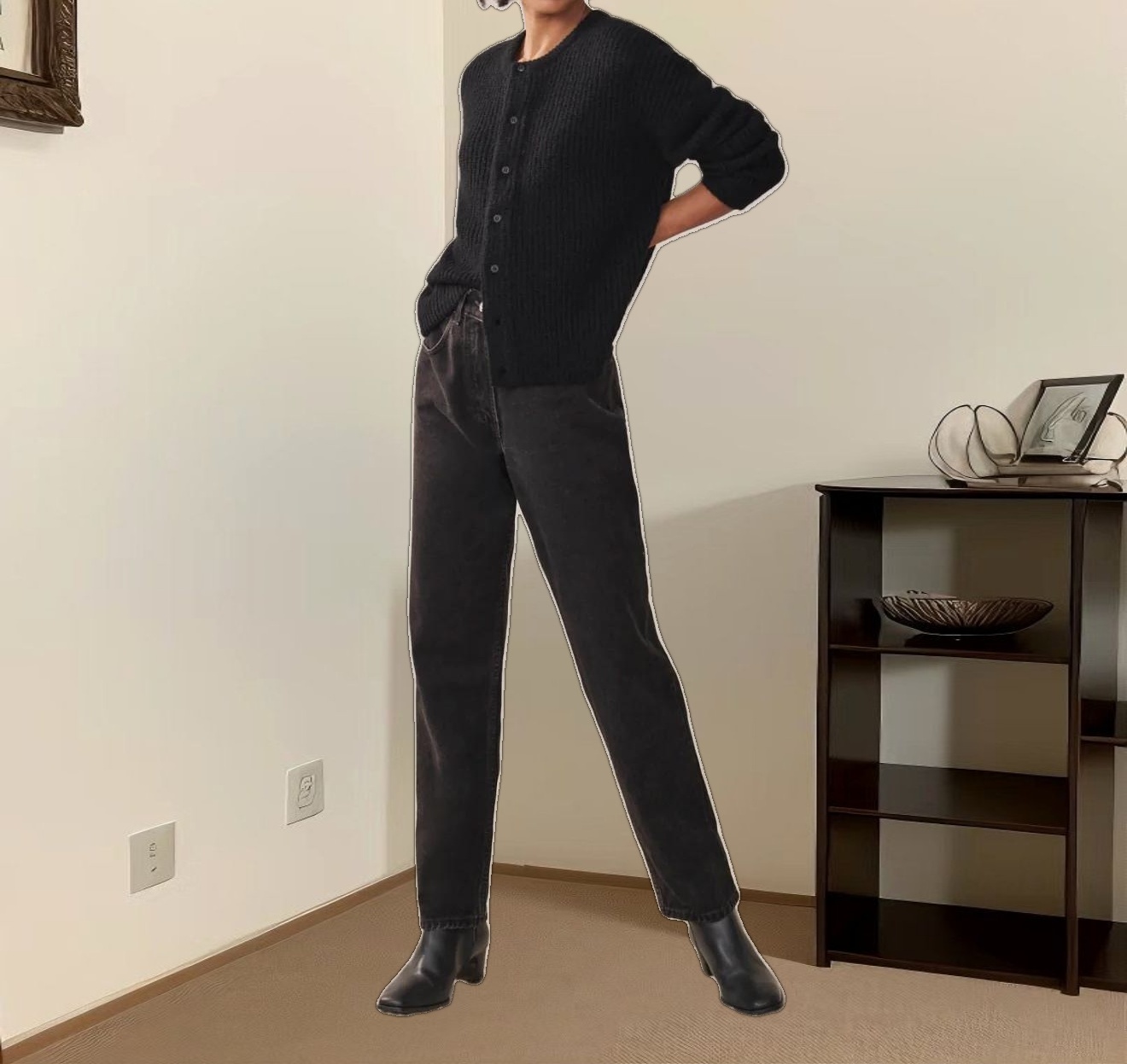 Hayes Crewneck Cardigan