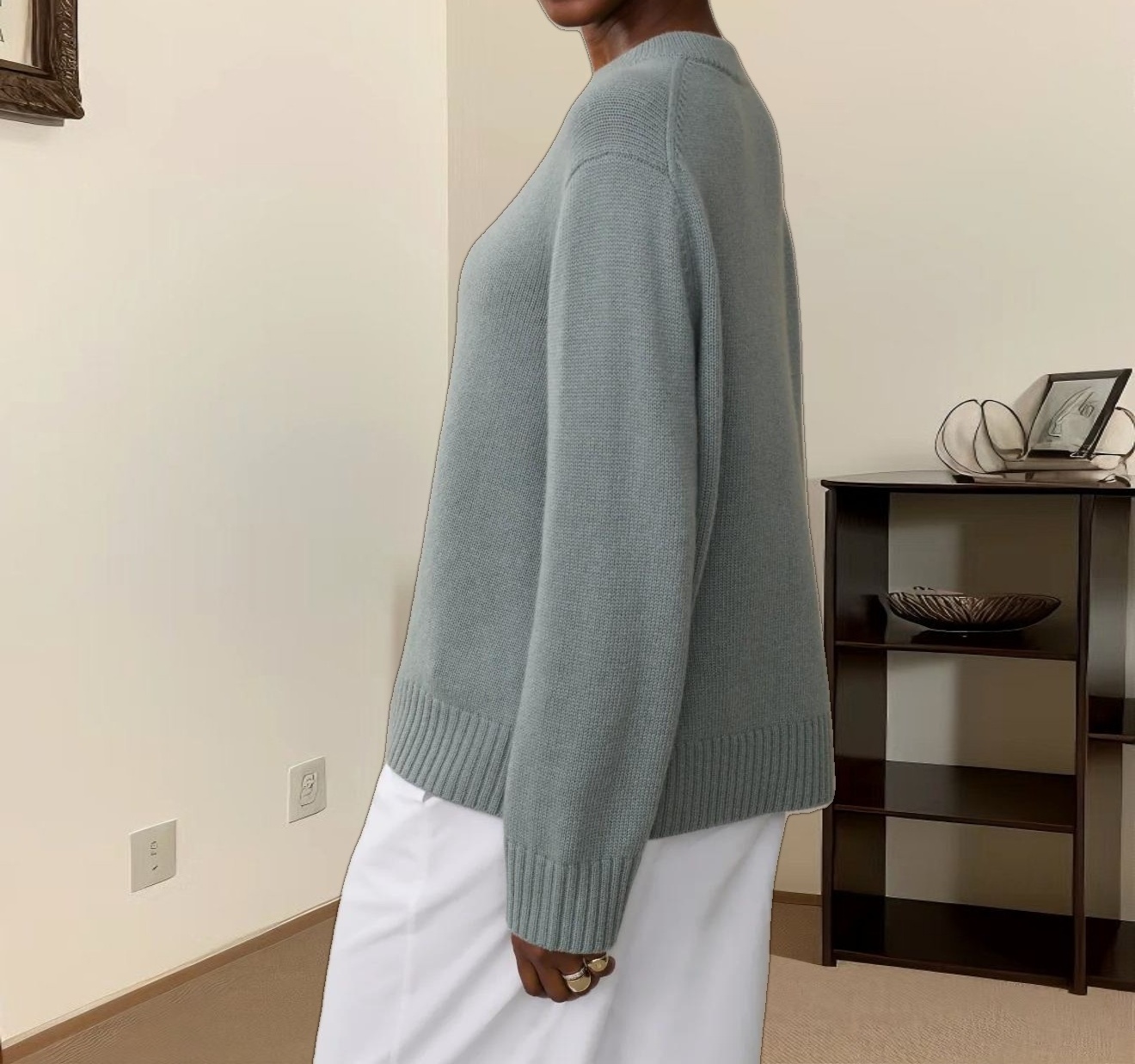 Cashmere Oversized Crewneck