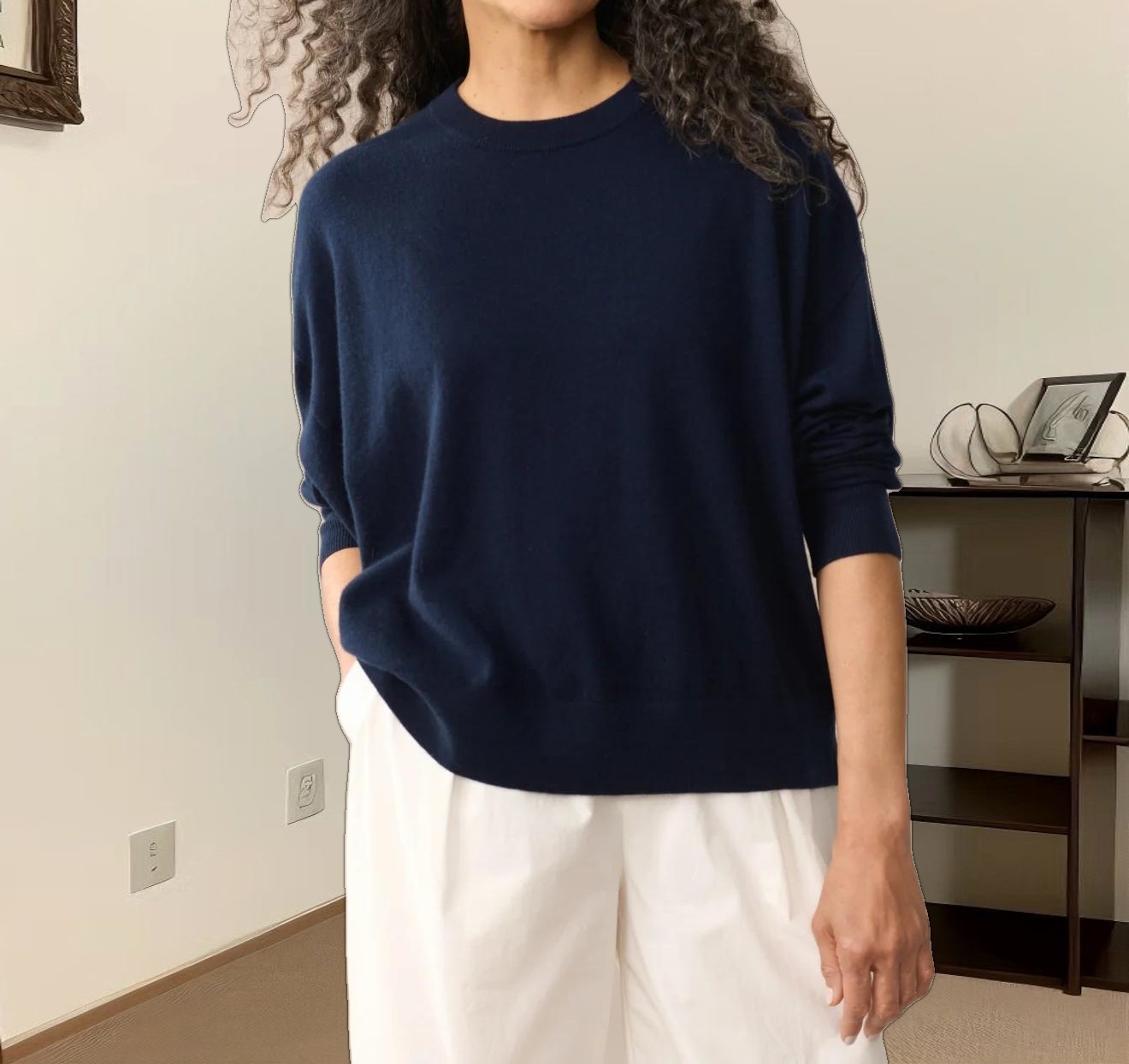 Cashmere Marina Crewneck