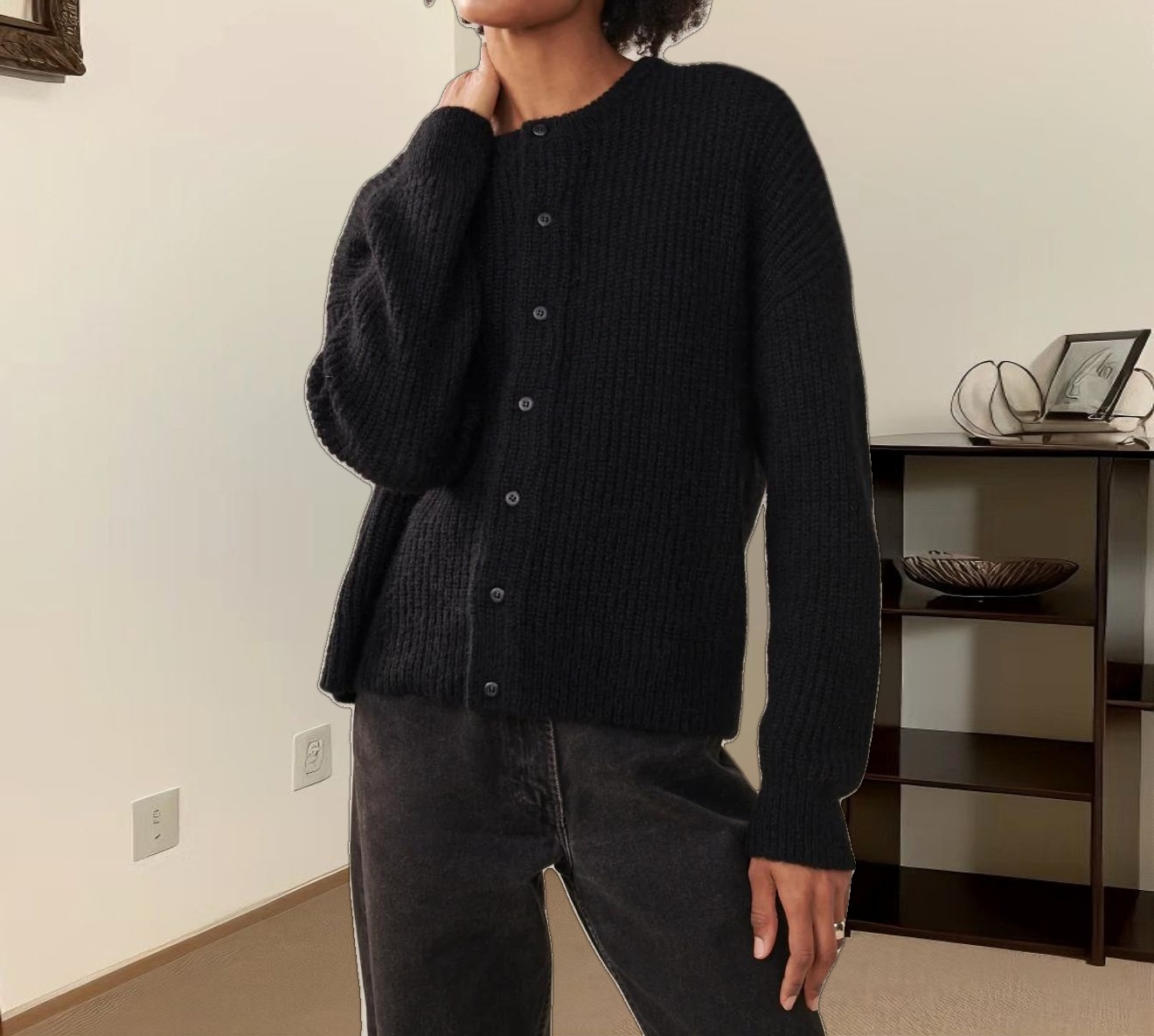 Hayes Crewneck Cardigan