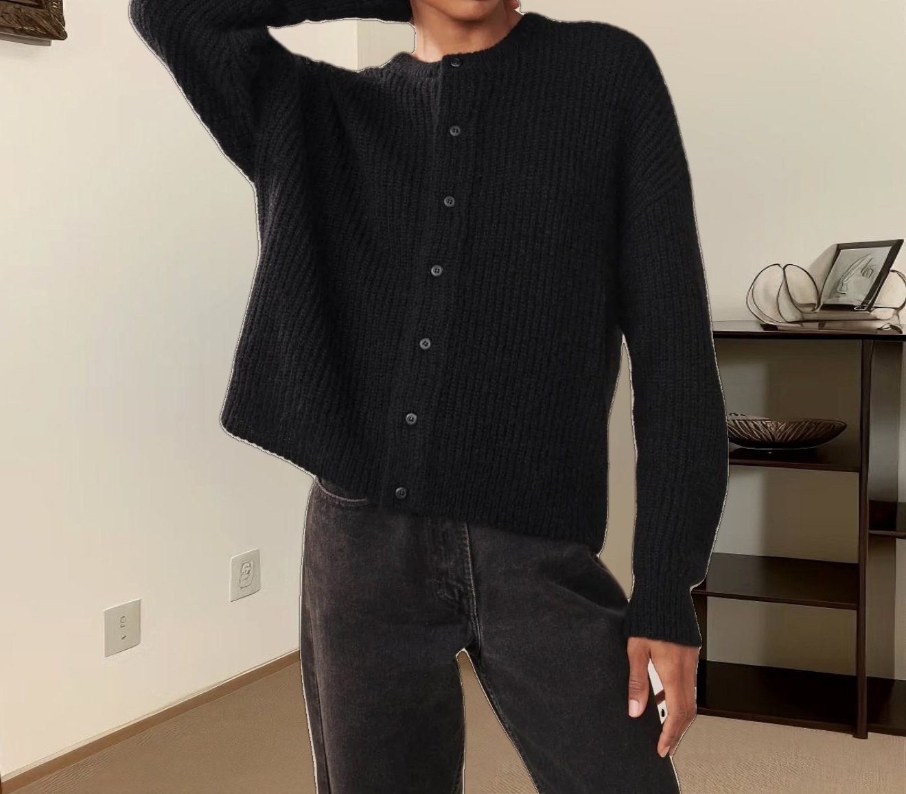 Hayes Crewneck Cardigan