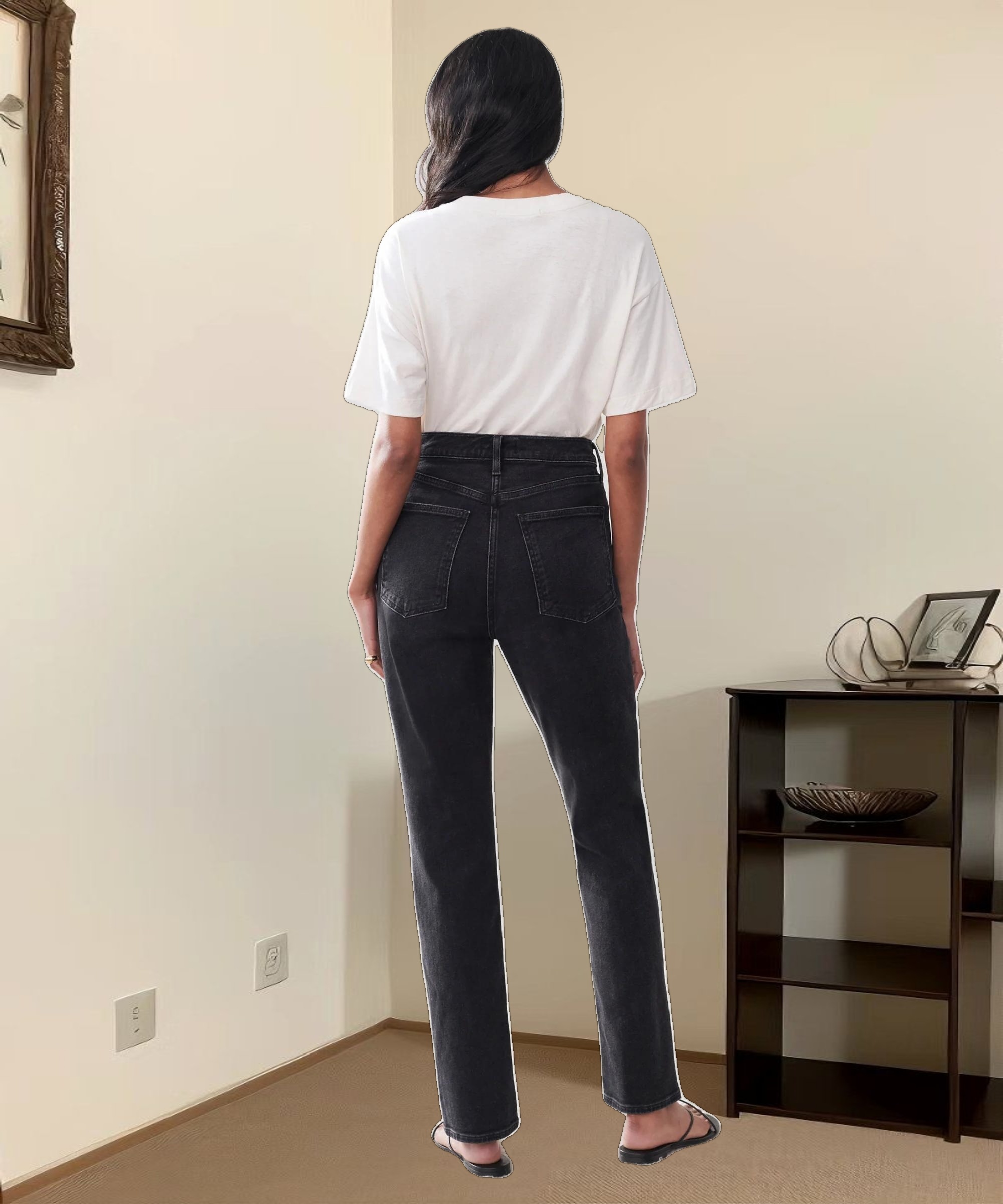 High Rise Stovepipe Jean