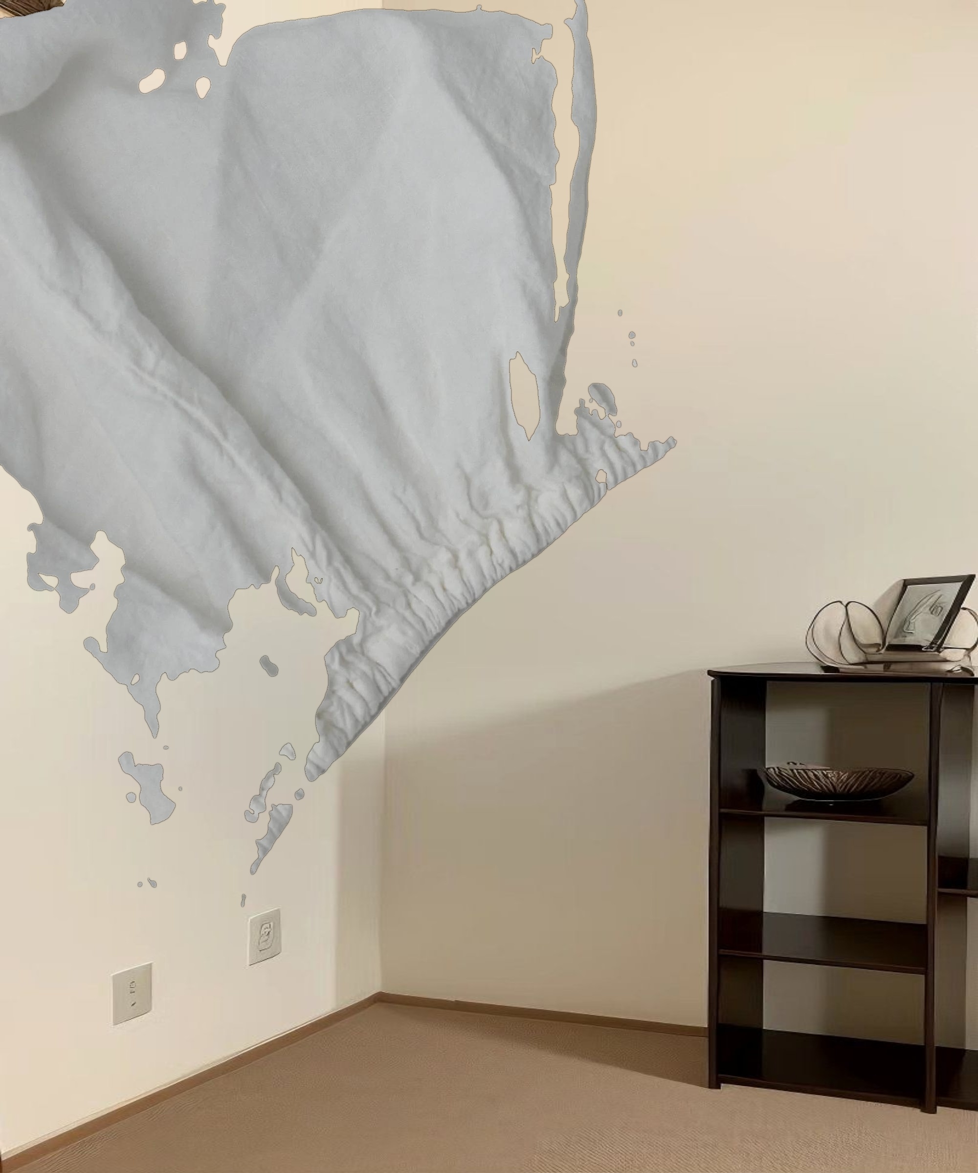 Dusk Linen Fitted Sheet