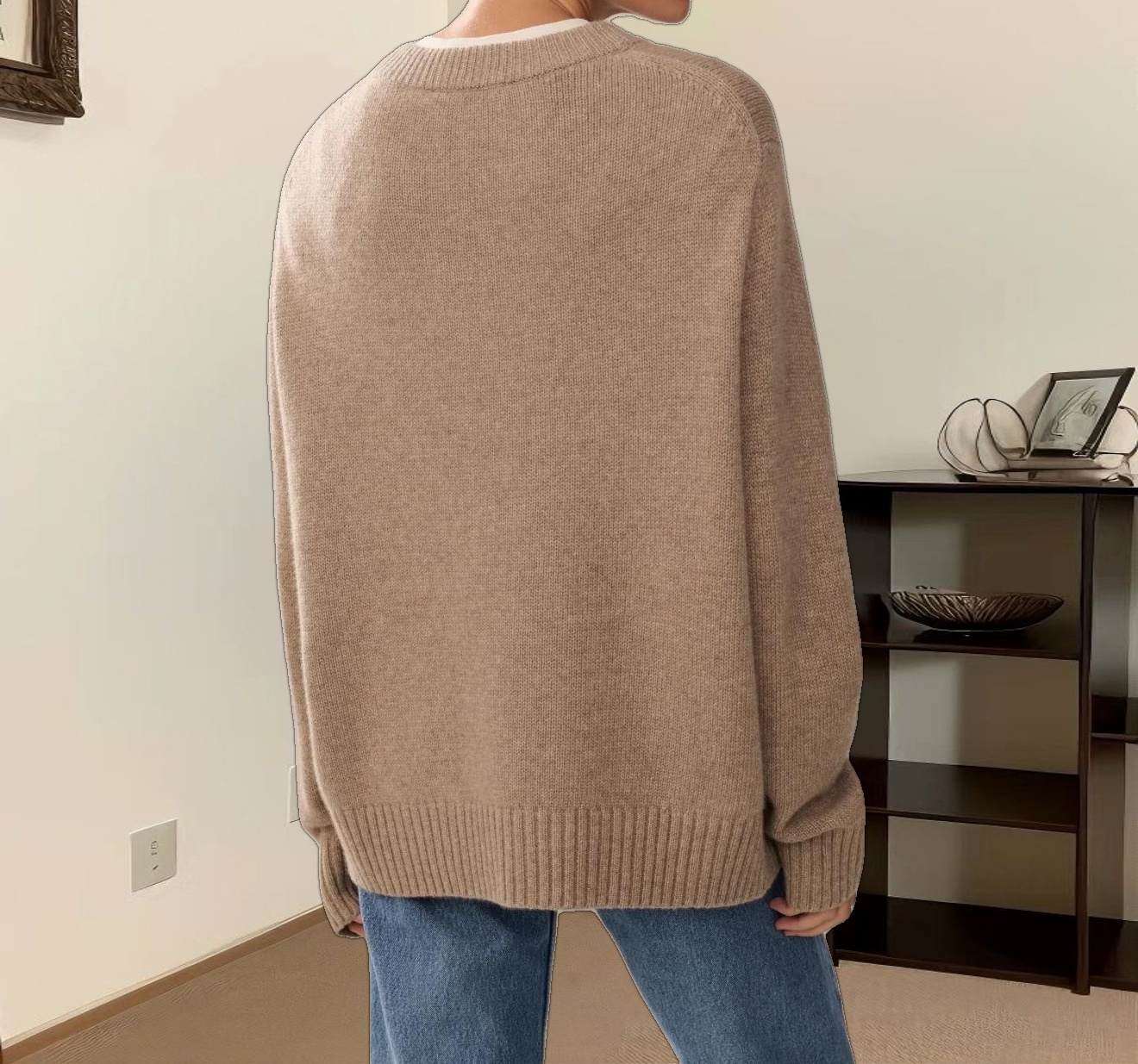 Cashmere Oversized Crewneck
