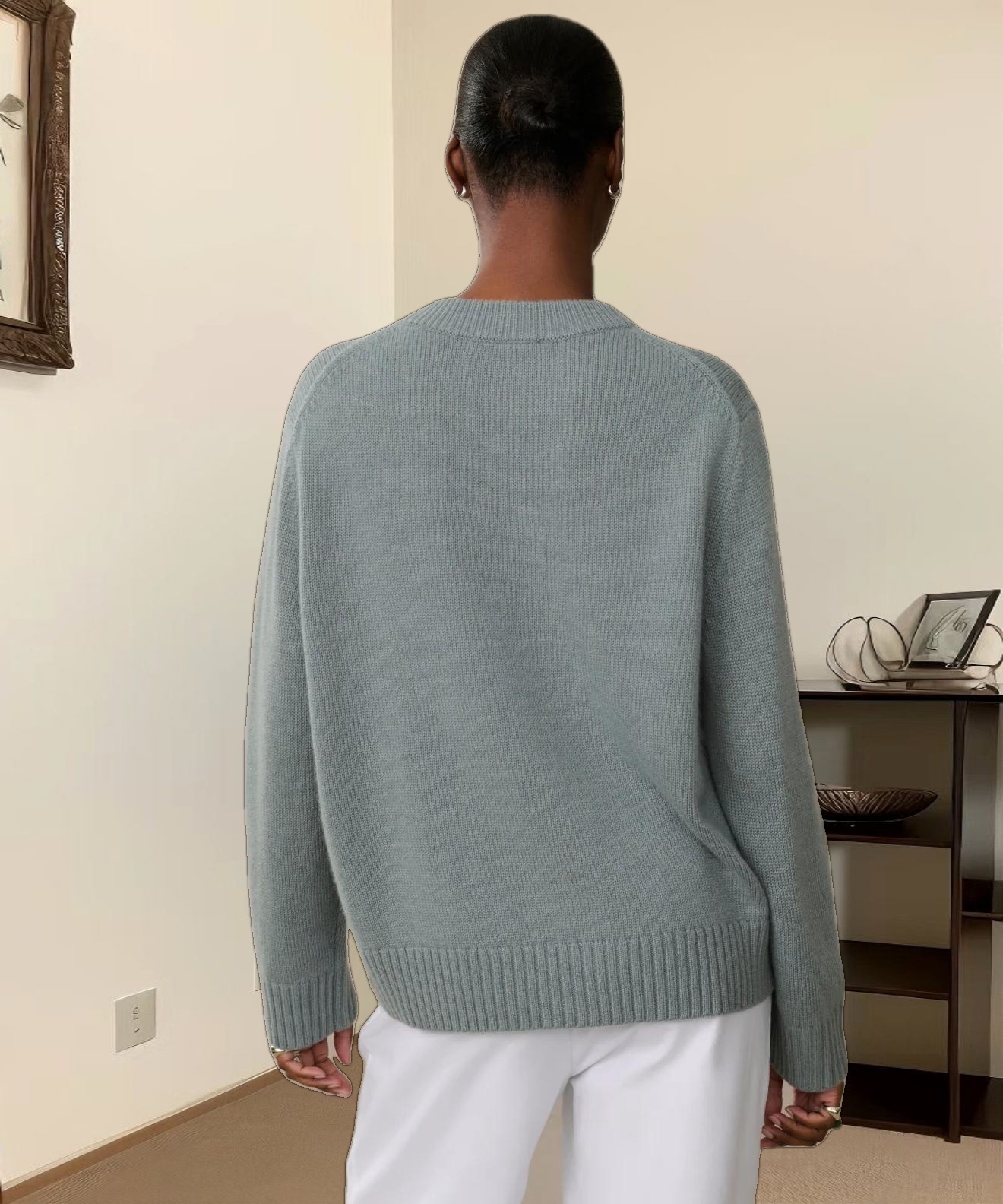 Cashmere Oversized Crewneck