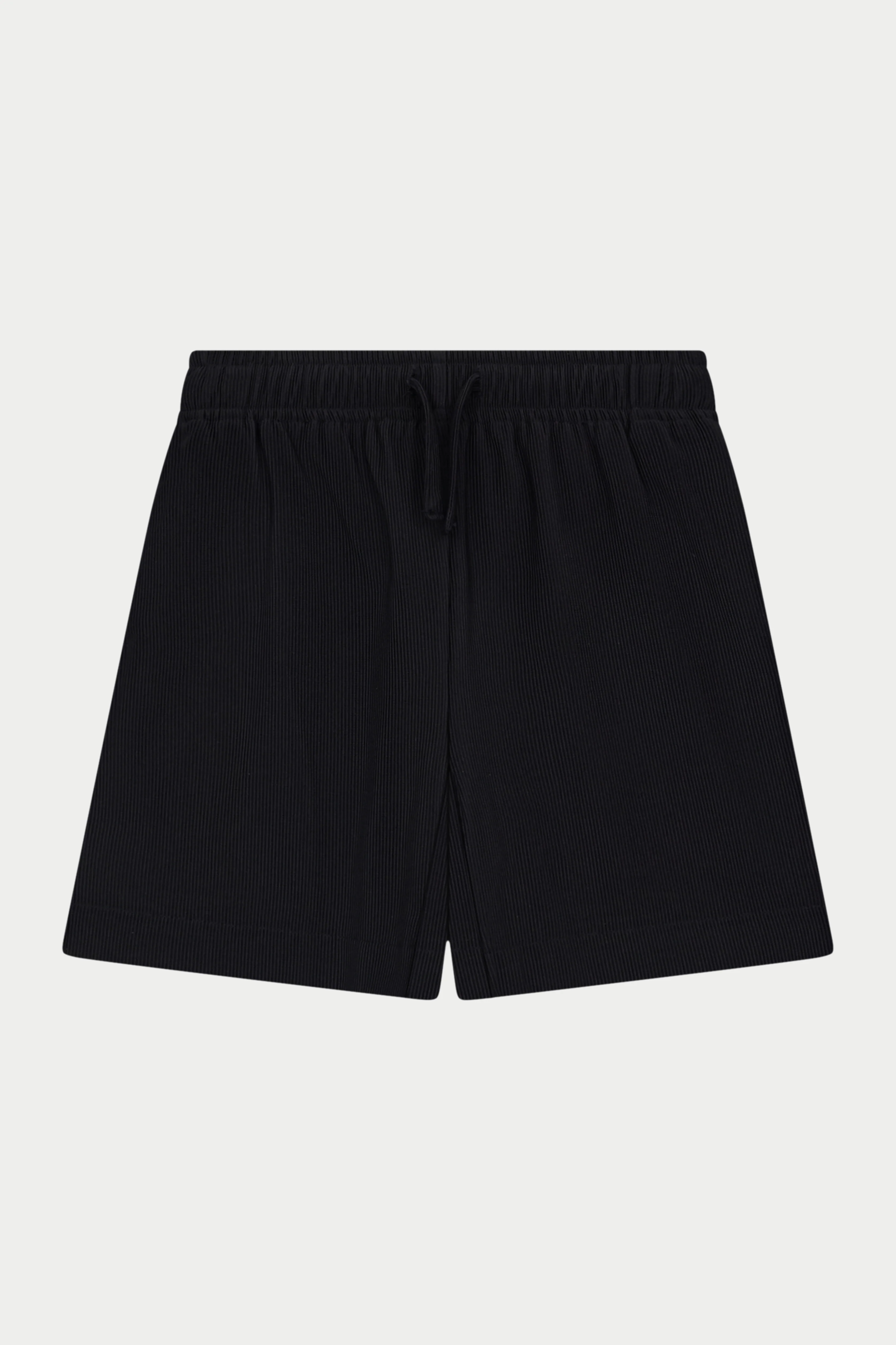 JUNIOR RIBBED SHORTS - BLACK