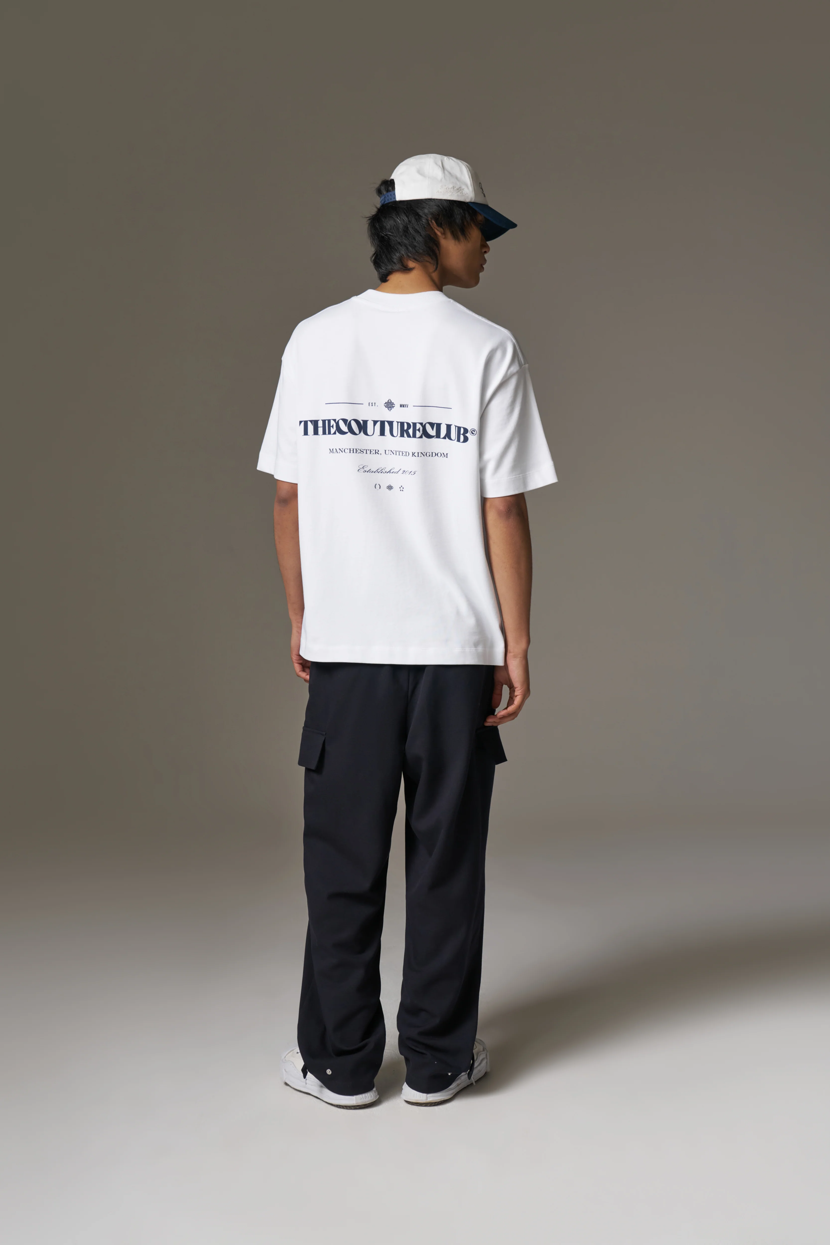 COPYRIGHT MULTI GRAPHIC T-SHIRT - NAVY