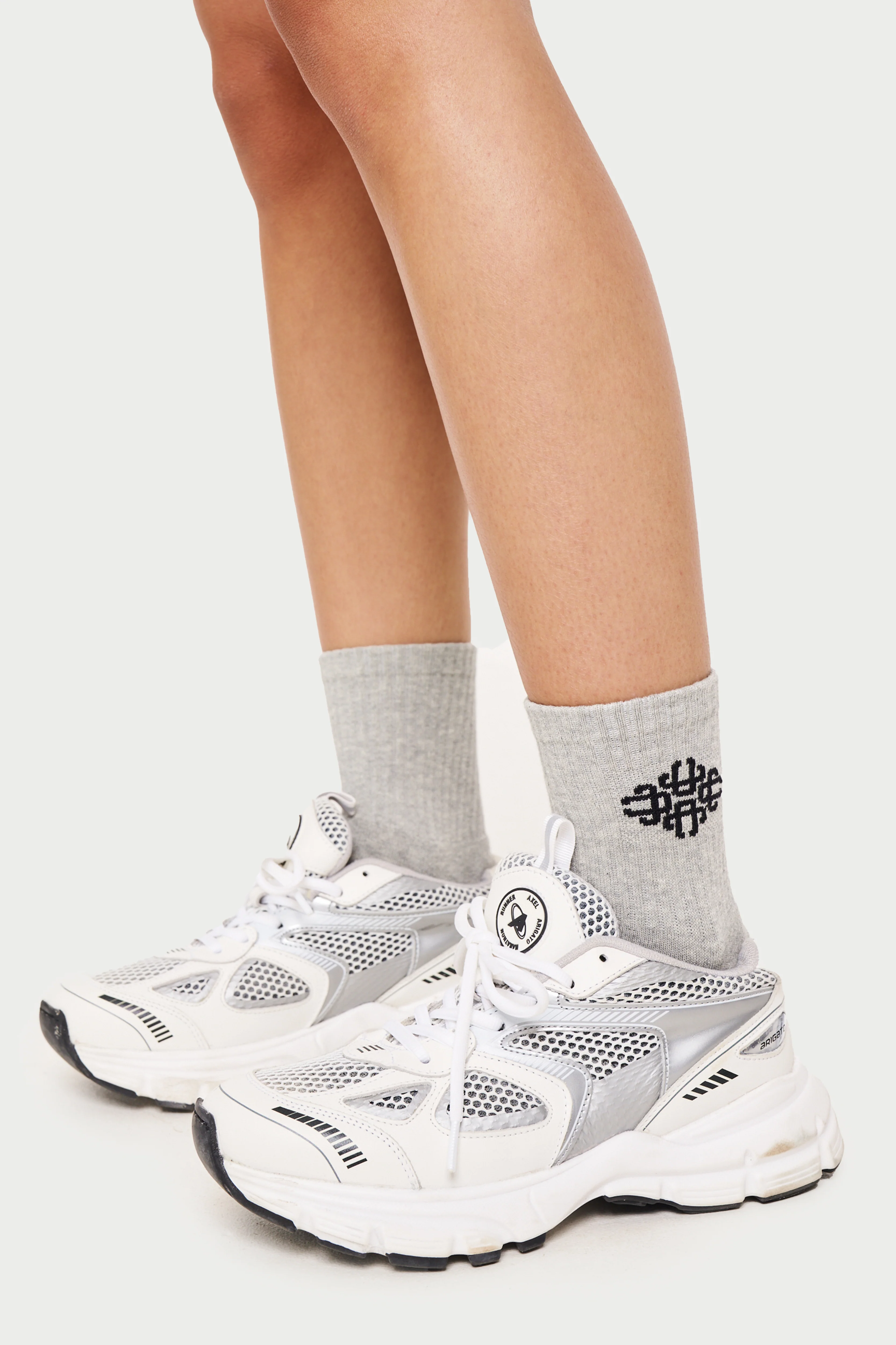 EMBLEM SPORT SOCK - GREY MARL