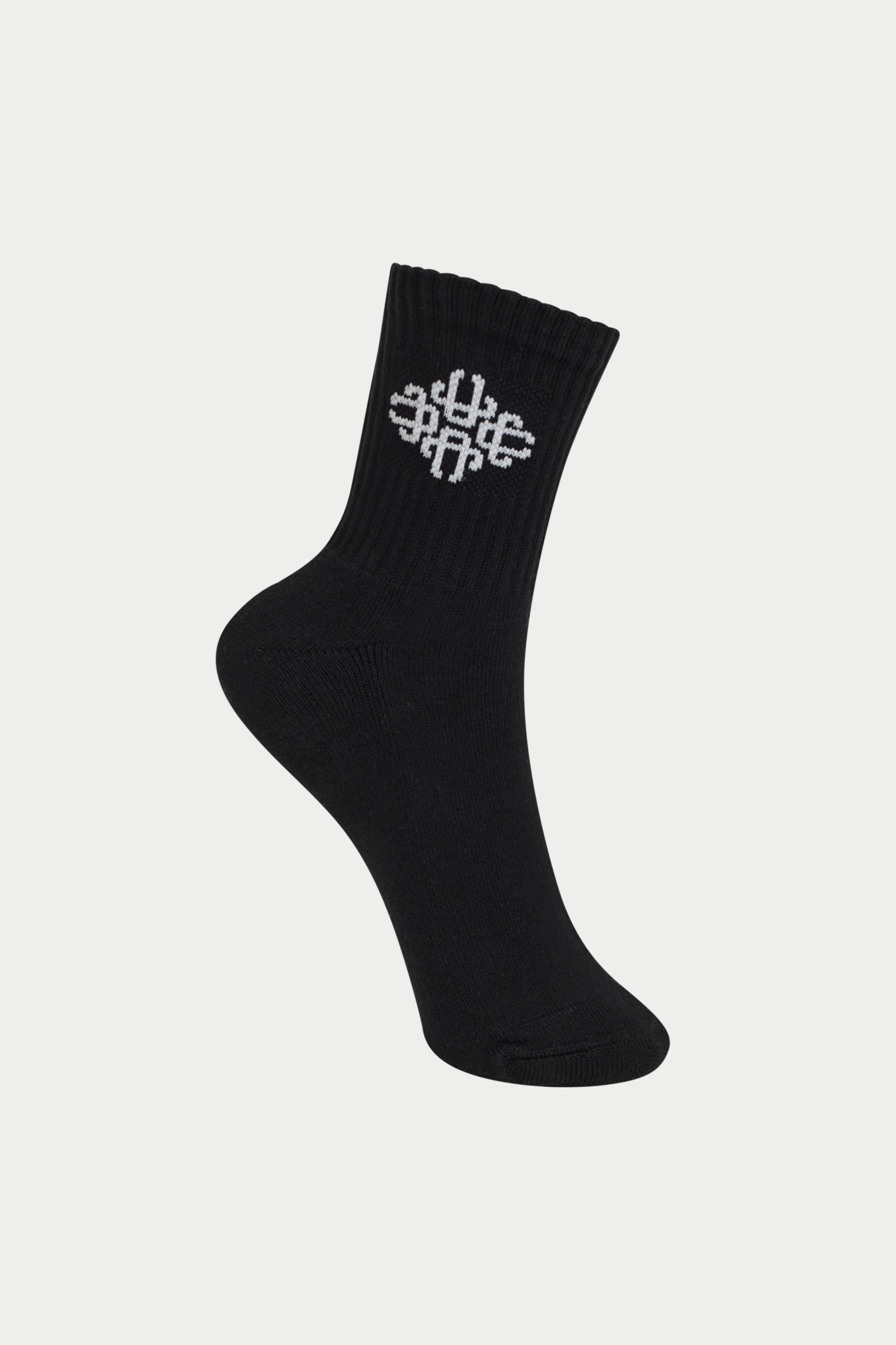 EMBLEM SPORT SOCK - BLACK