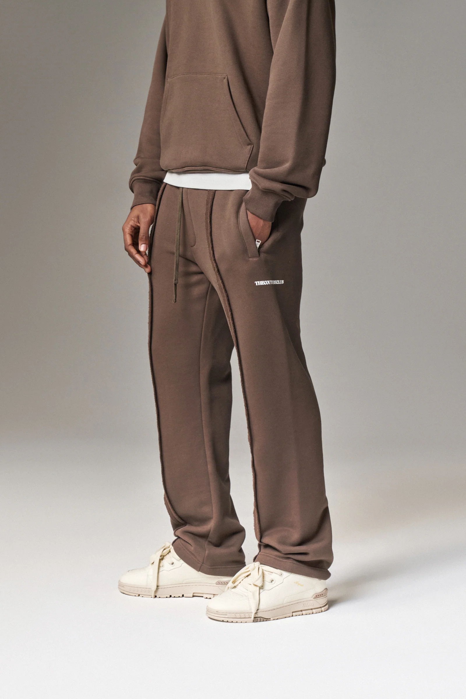COPYRIGHT STRAIGHT LEG JOGGERS - BROWN