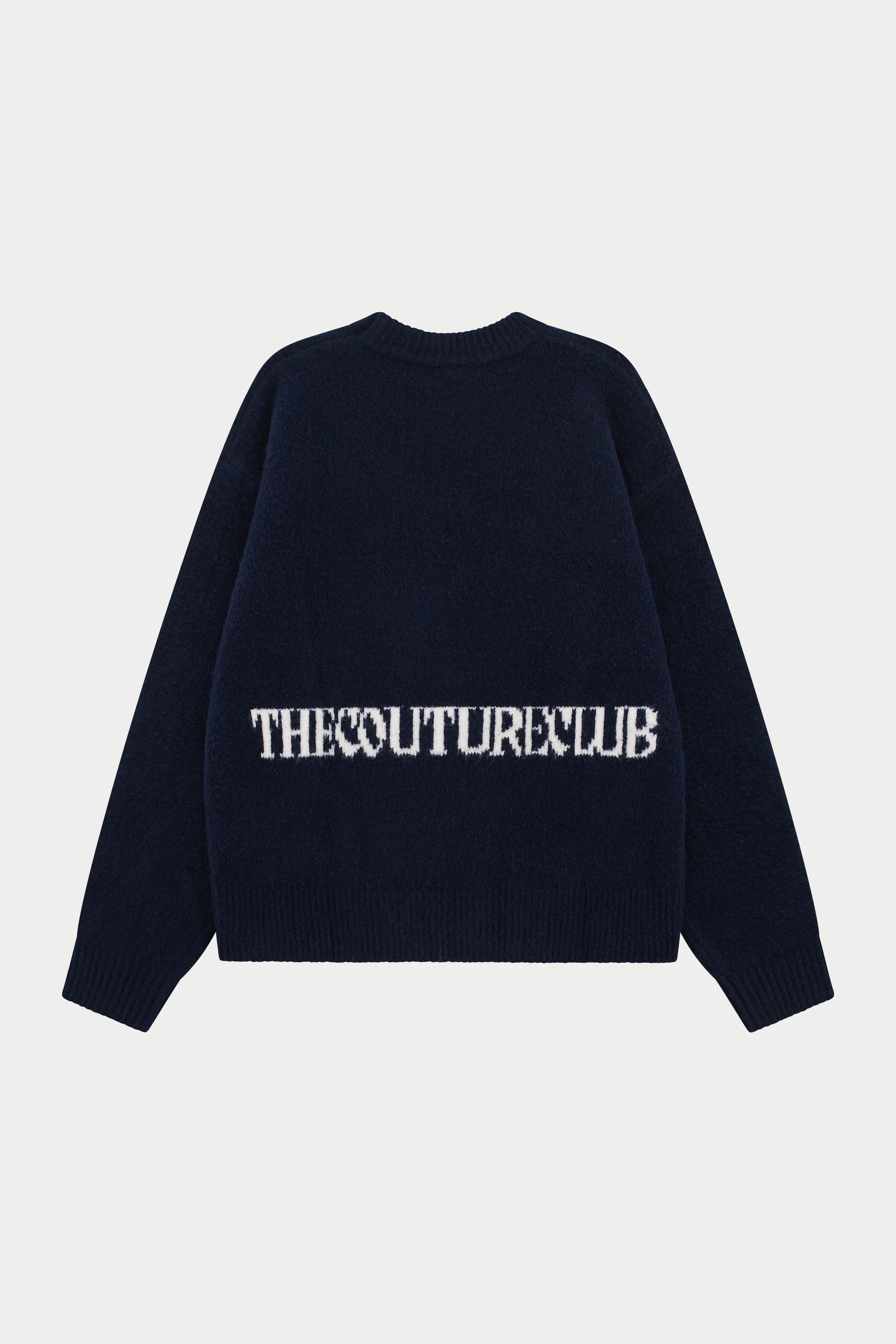 COPYRIGHT BRUSHED KNIT JUMPER - NAVY