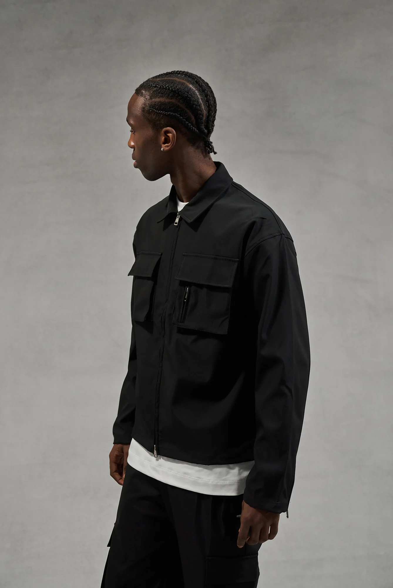 TECHNICAL LONG SLEEVE SHIRT - BLACK