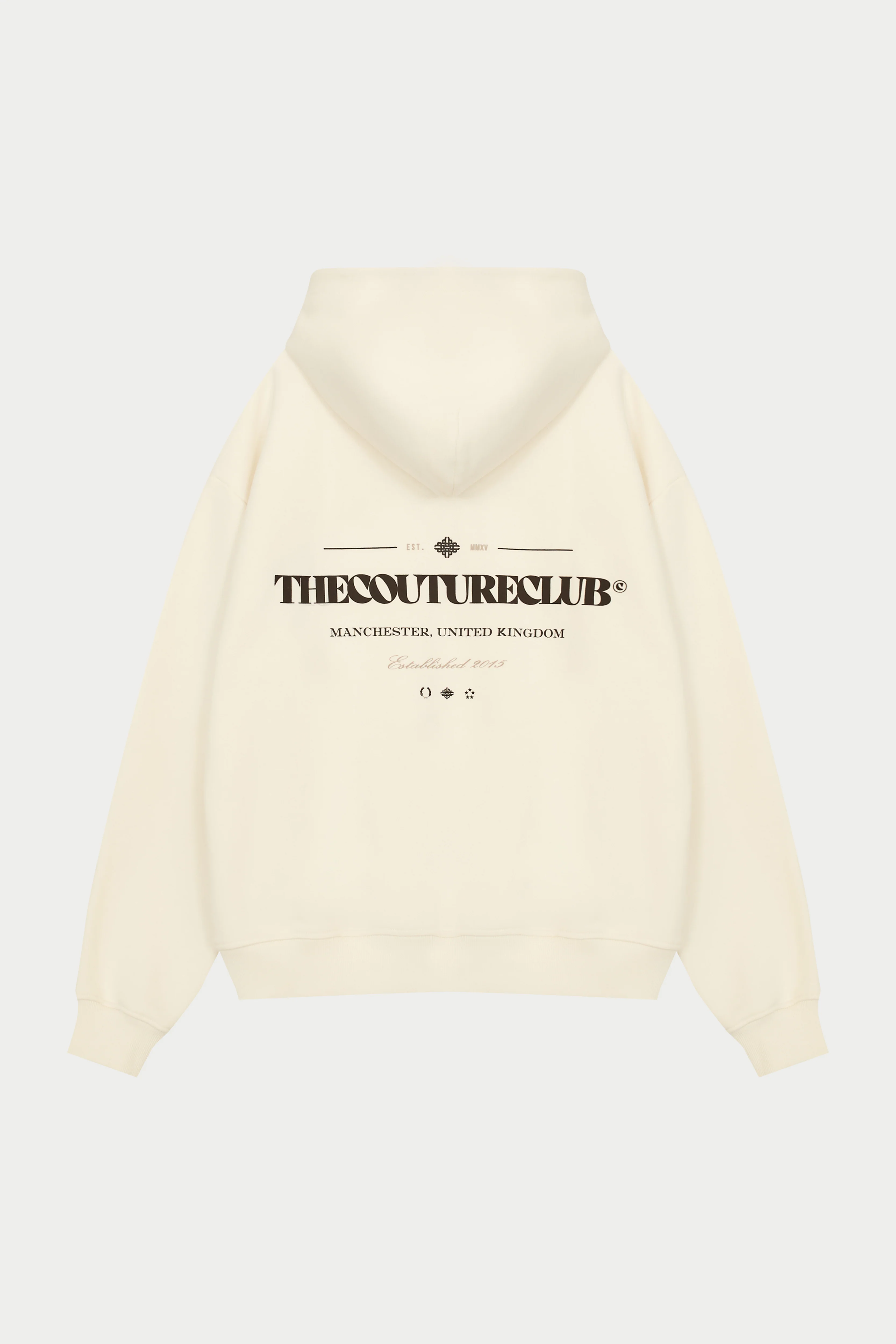 MIXED FONT GRAPHIC HOODIE - OFF WHITE