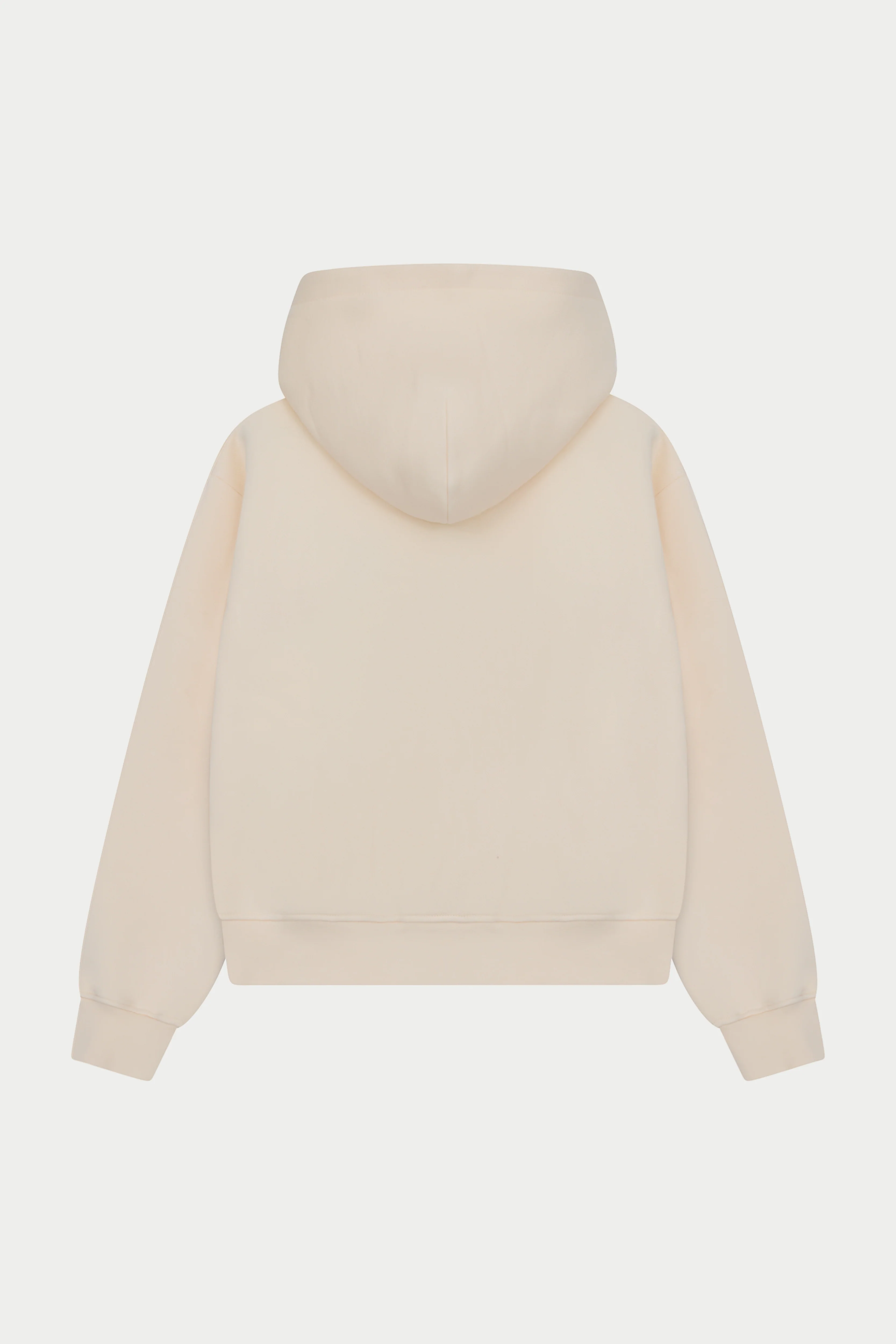 CTRE ZIP THROUGH RELAXED HOODIE - BUTTERMILK