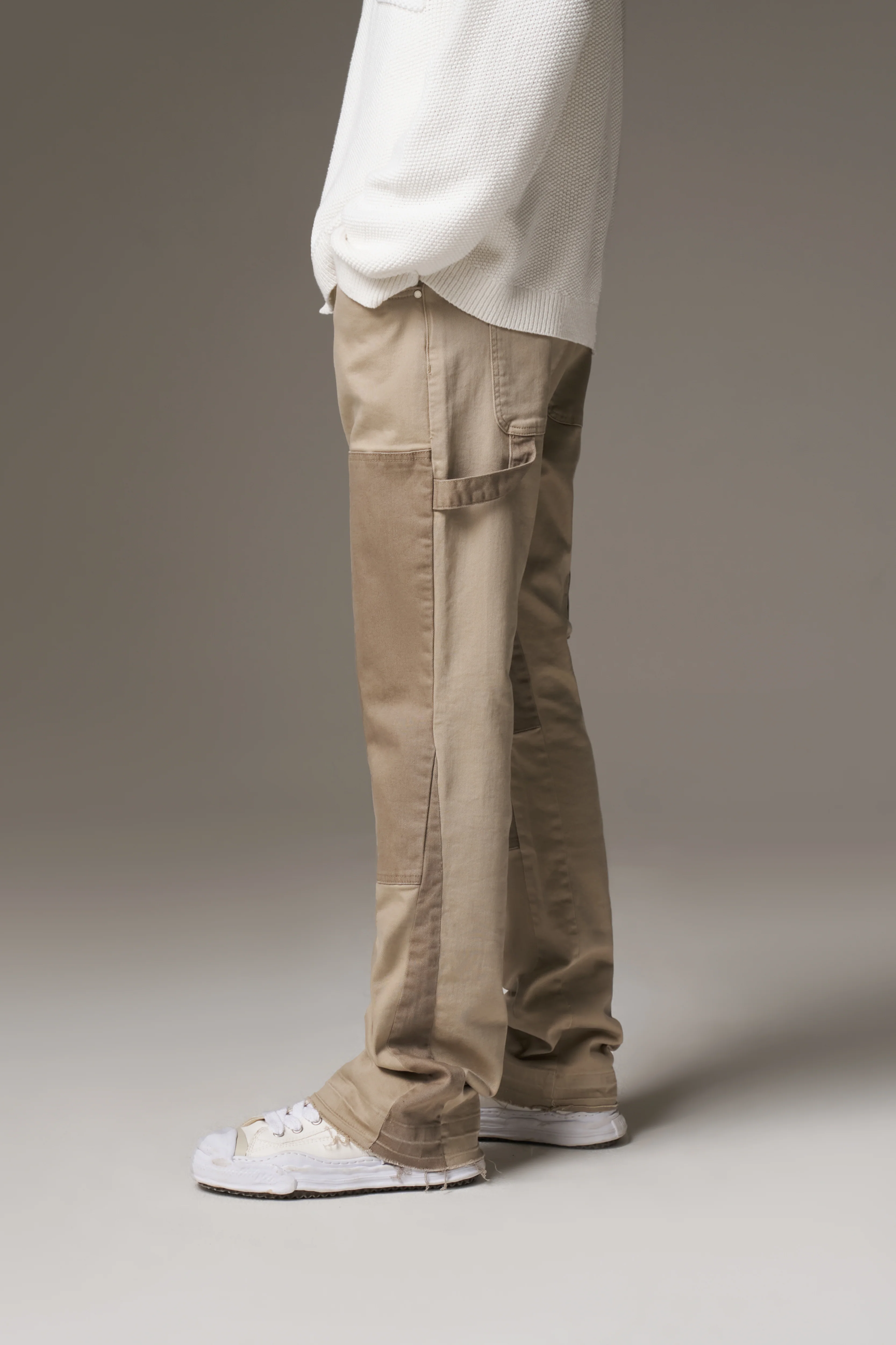 CANVAS CARPENTER TROUSER - BEIGE