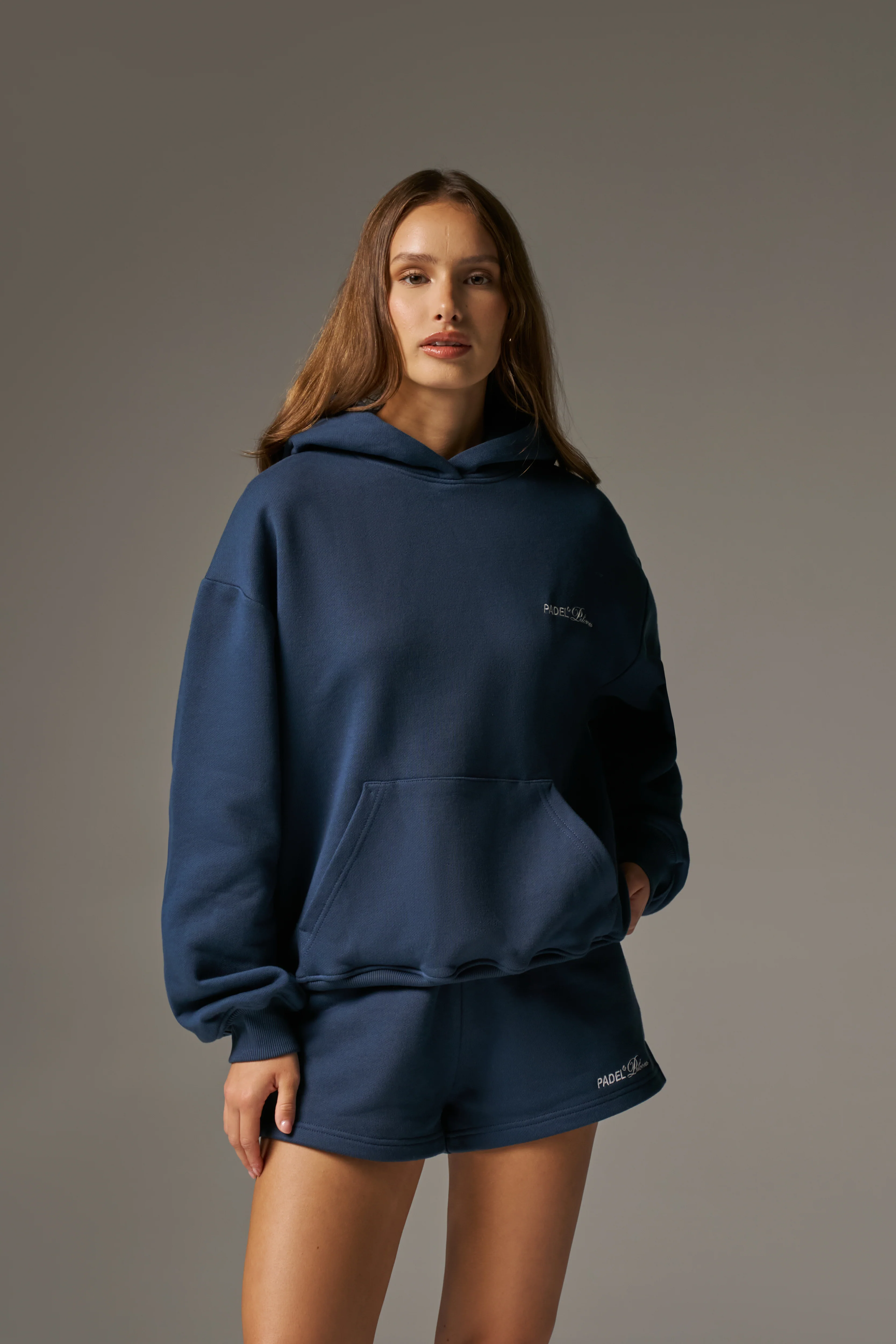 PADEL & PALOMAS OVERSIZED HOODIE - NAVY