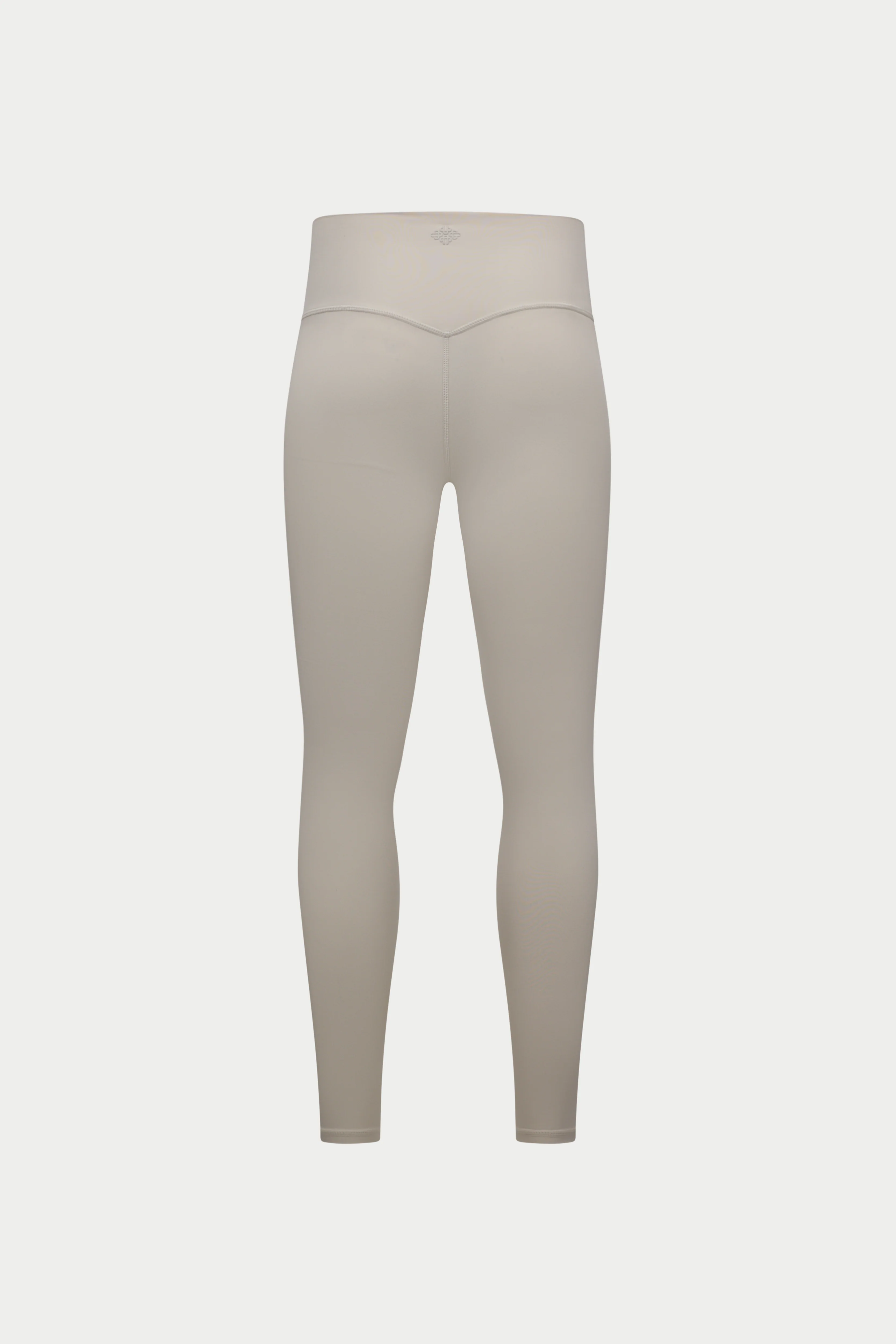 SCULPTING STRETCH EMBLEM LEGGINGS - BONE