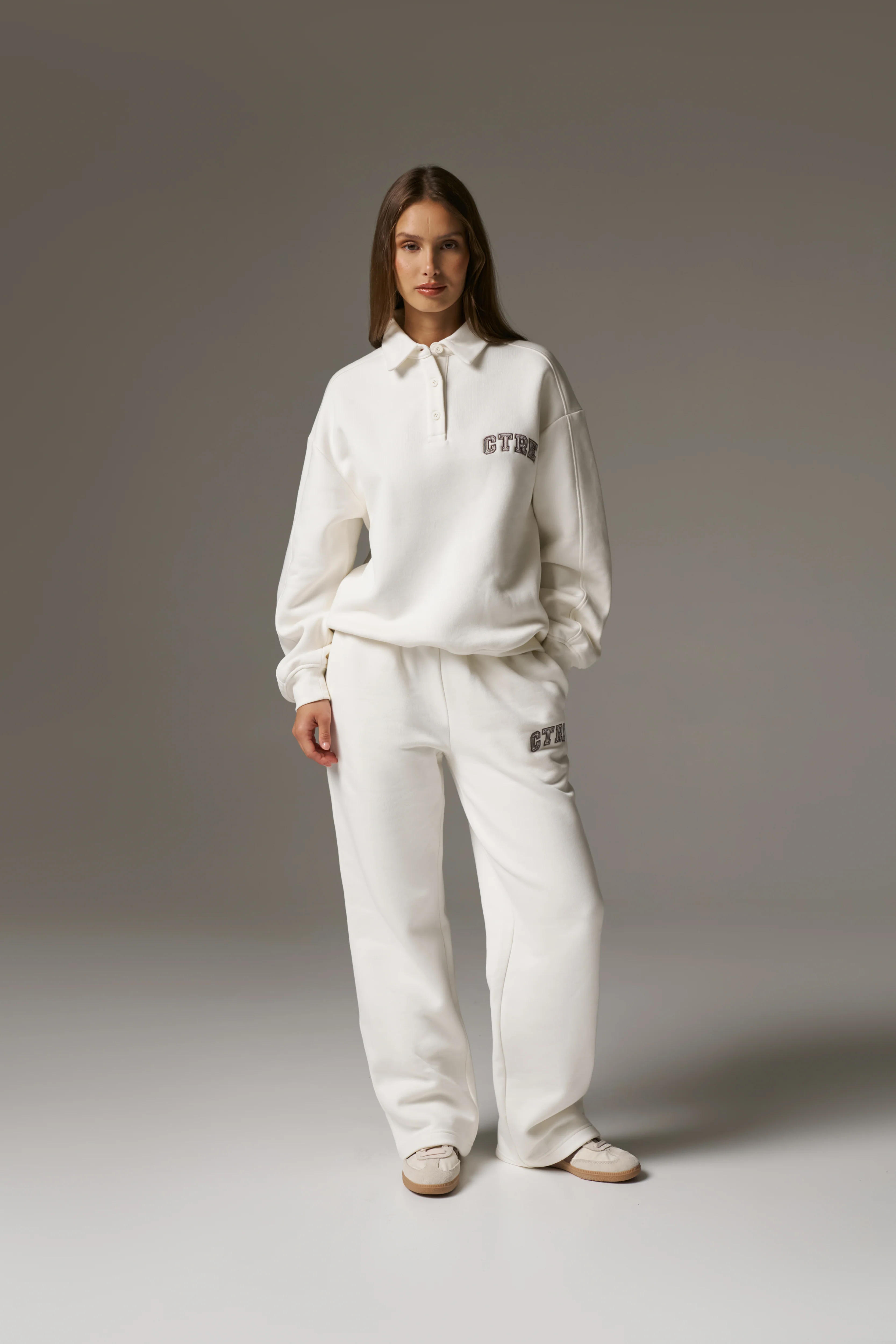CTRE STRAIGHT LEG JOGGERS - OFF WHITE