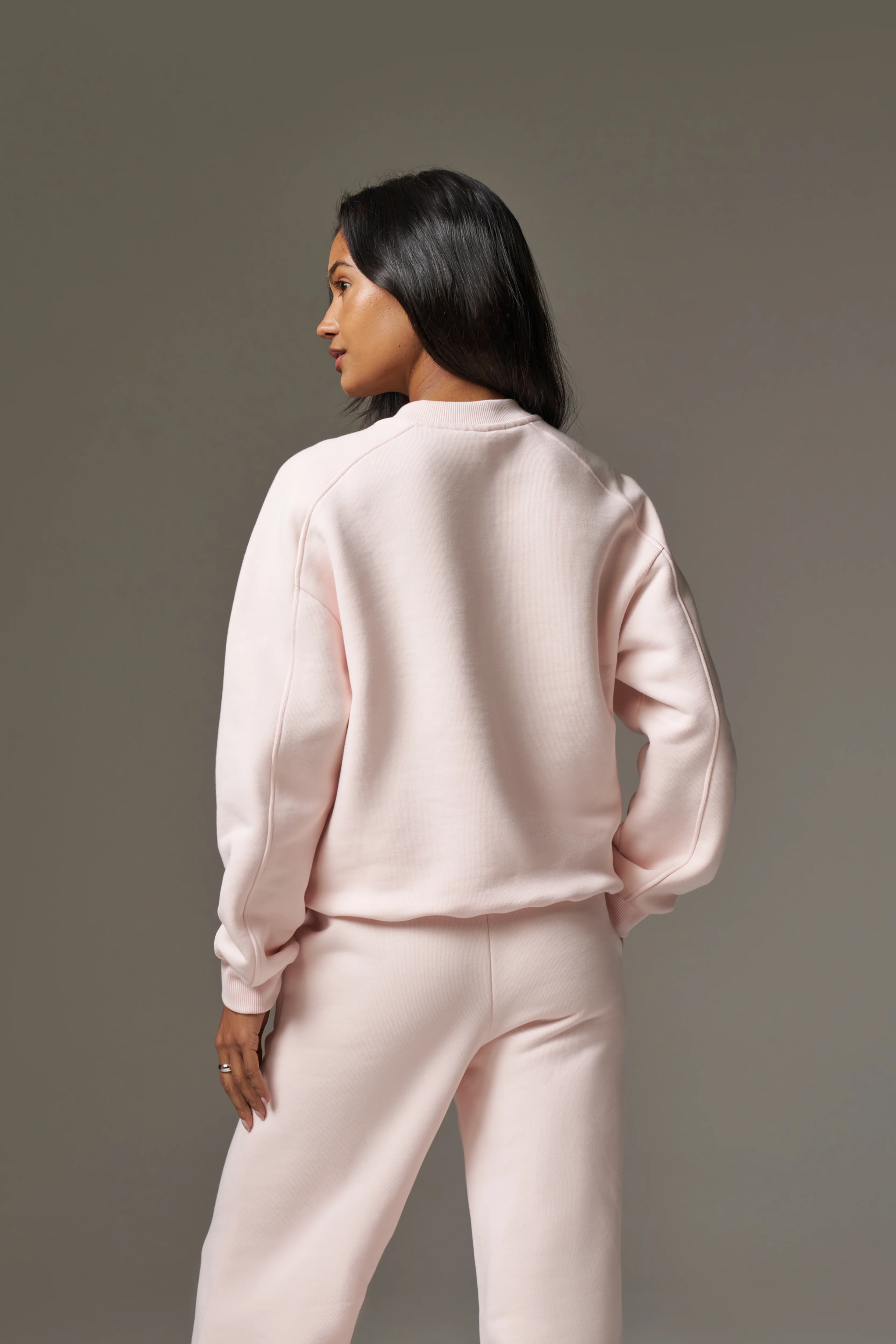 EMBOSSED SWEATSHIRT - PINK