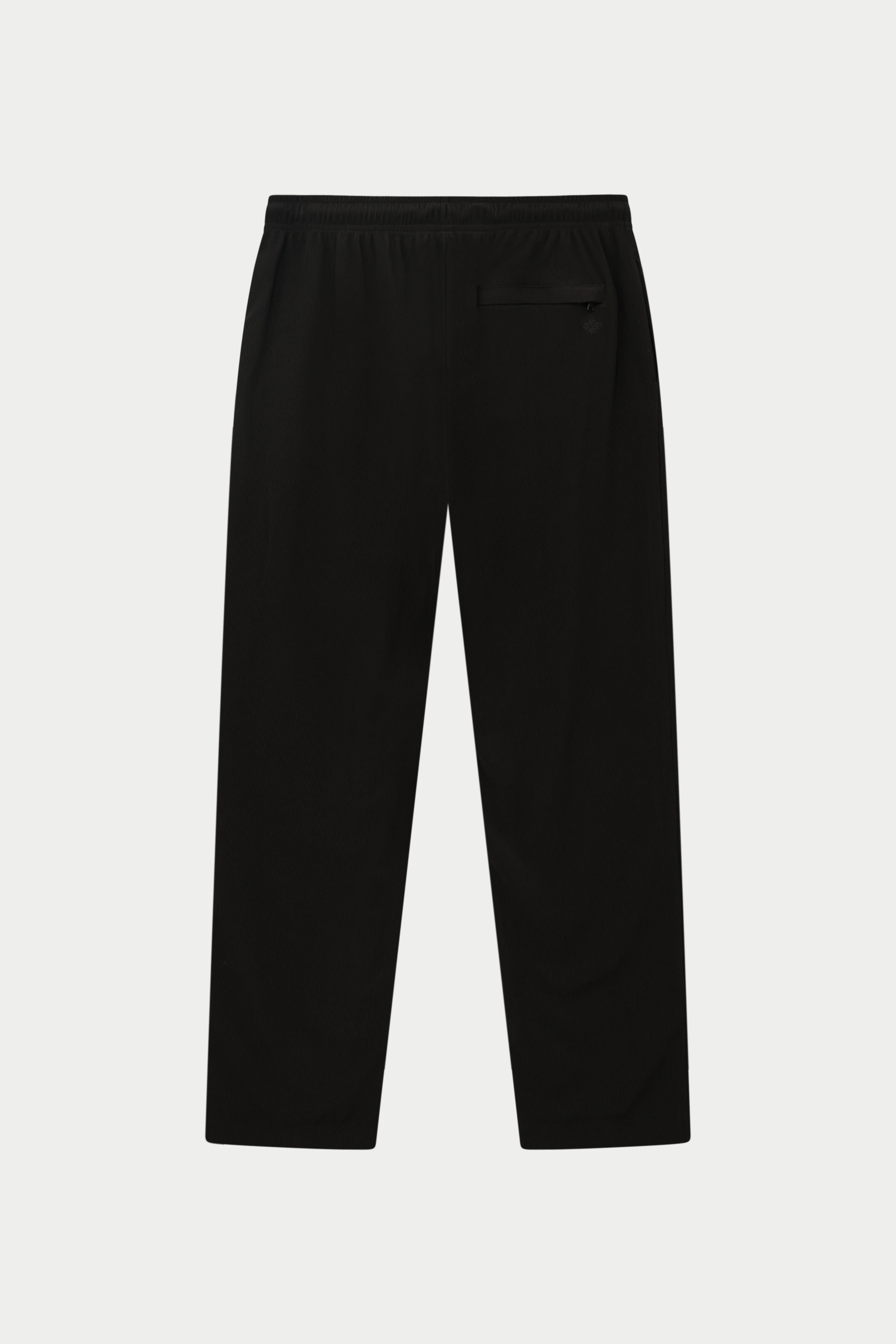 RIBBED TROUSERS - BLACK