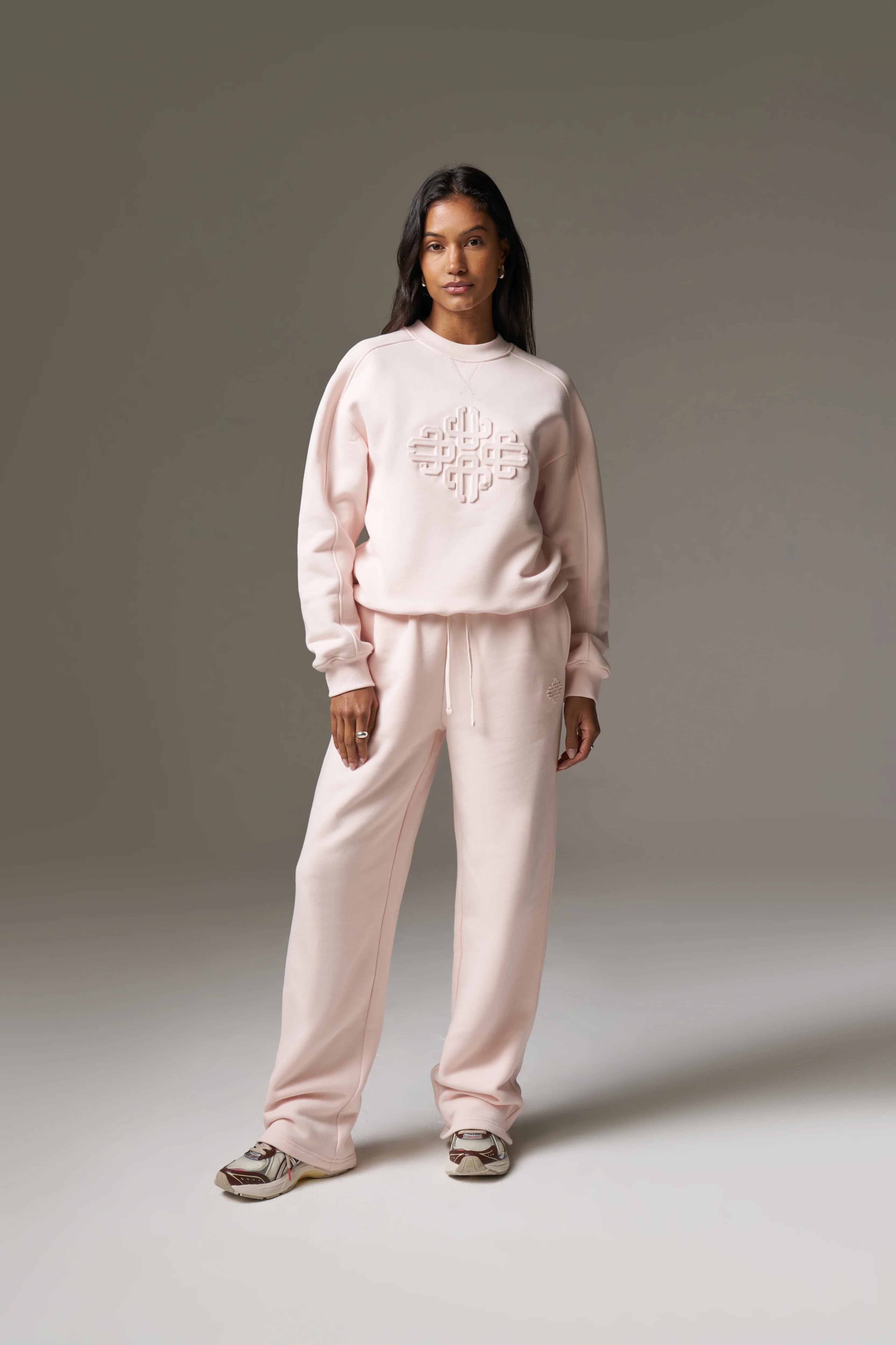 EMBOSSED SWEATSHIRT - PINK