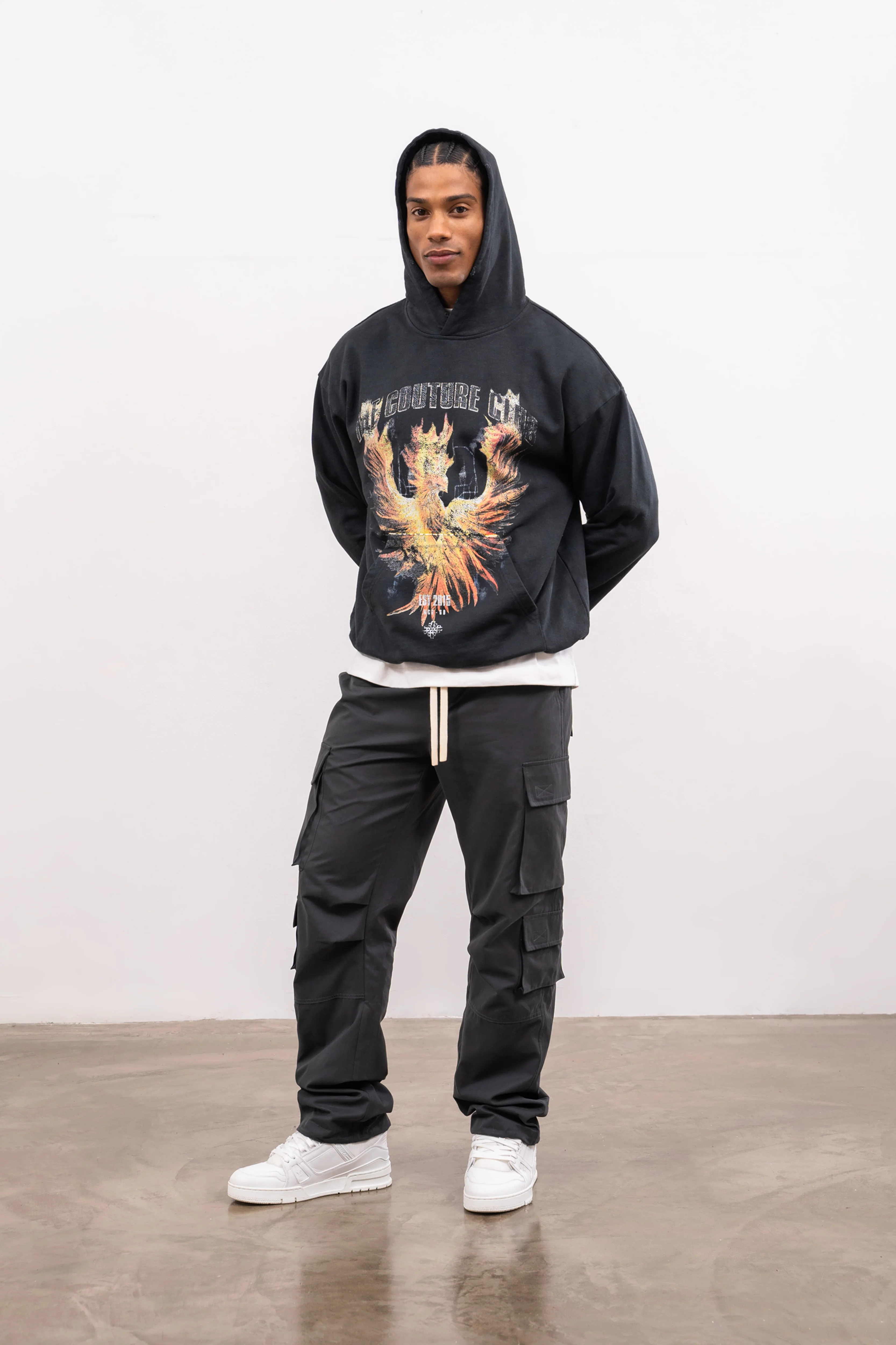 ESSENTIALS CARGO PANT - CHARCOAL