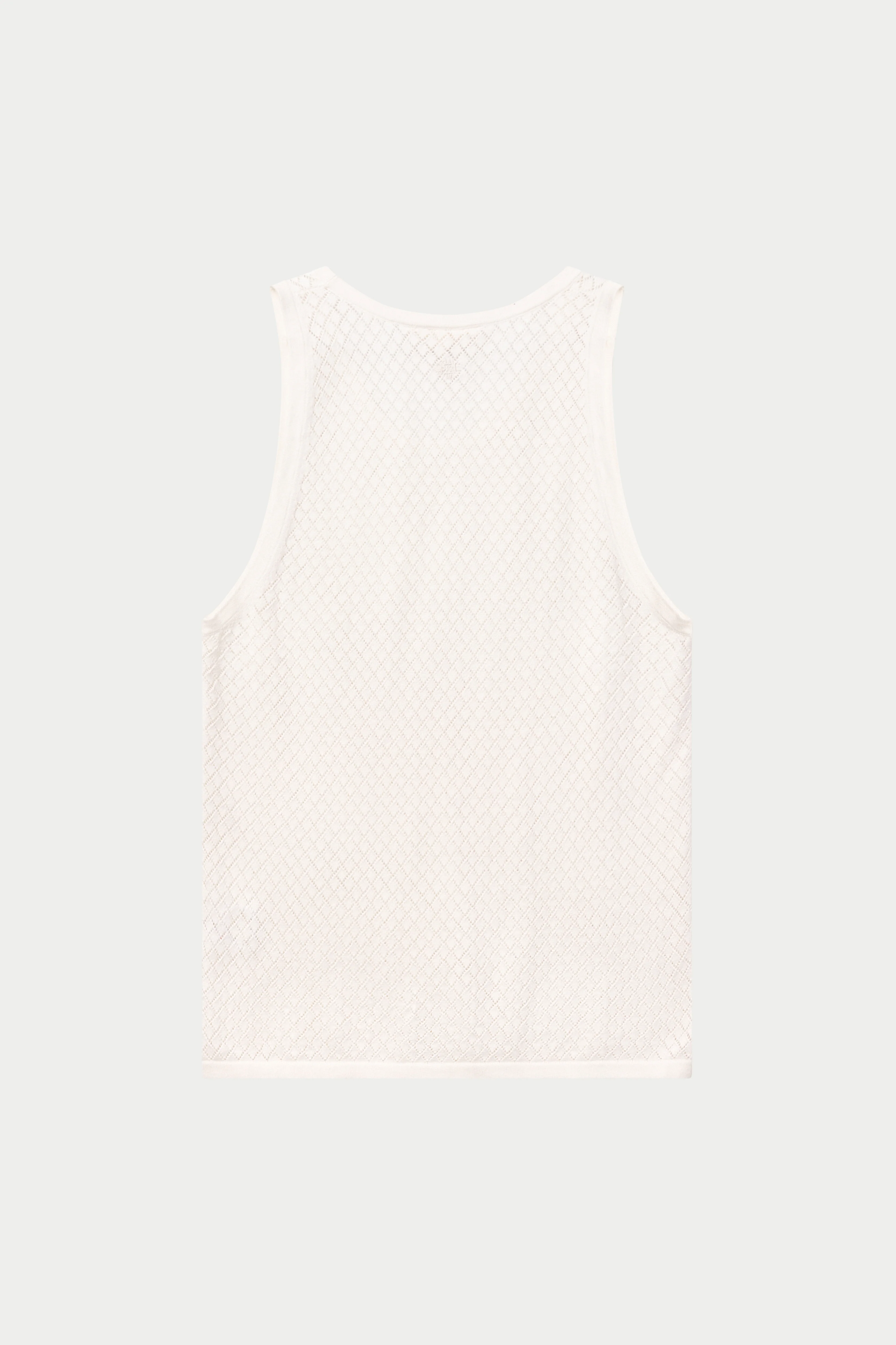 KNITTED VEST - WHITE