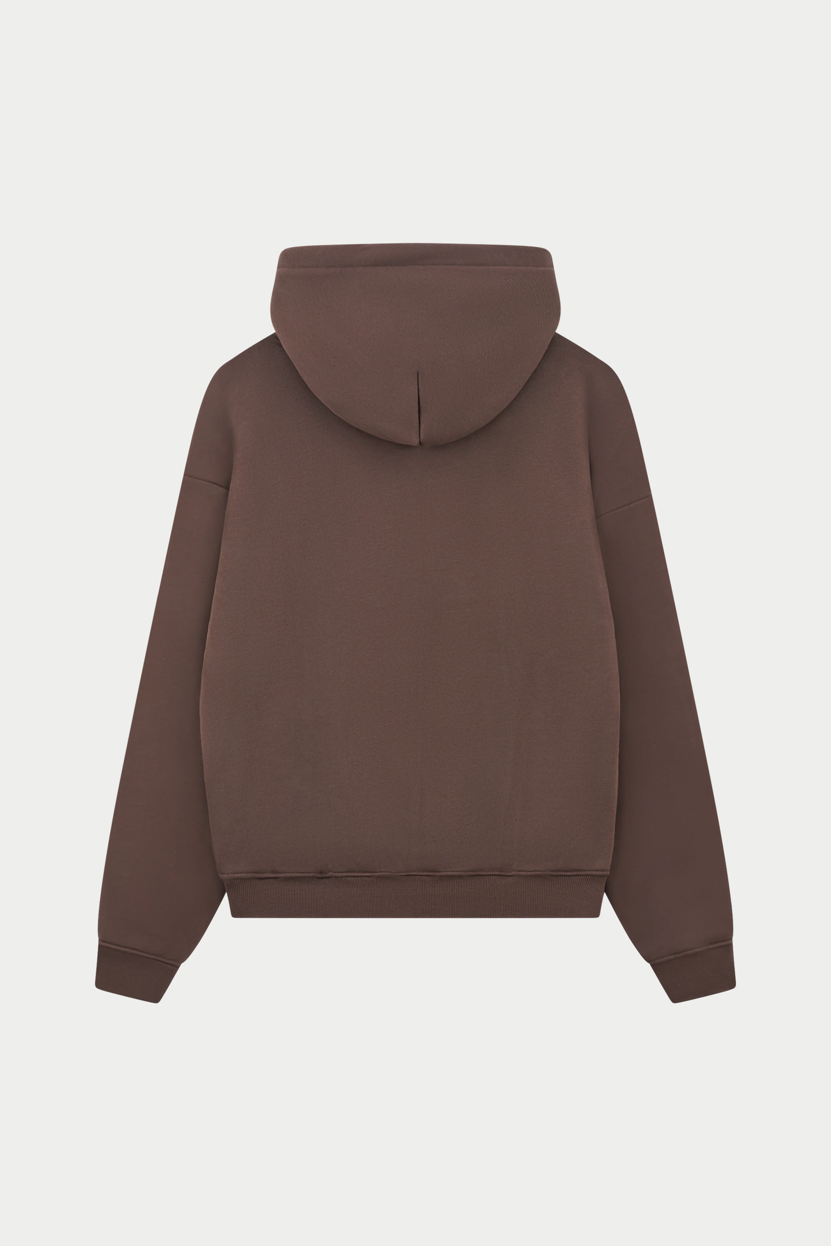 HEAVYWEIGHT MONOGRAM EMBLEM HOODIE - BROWN