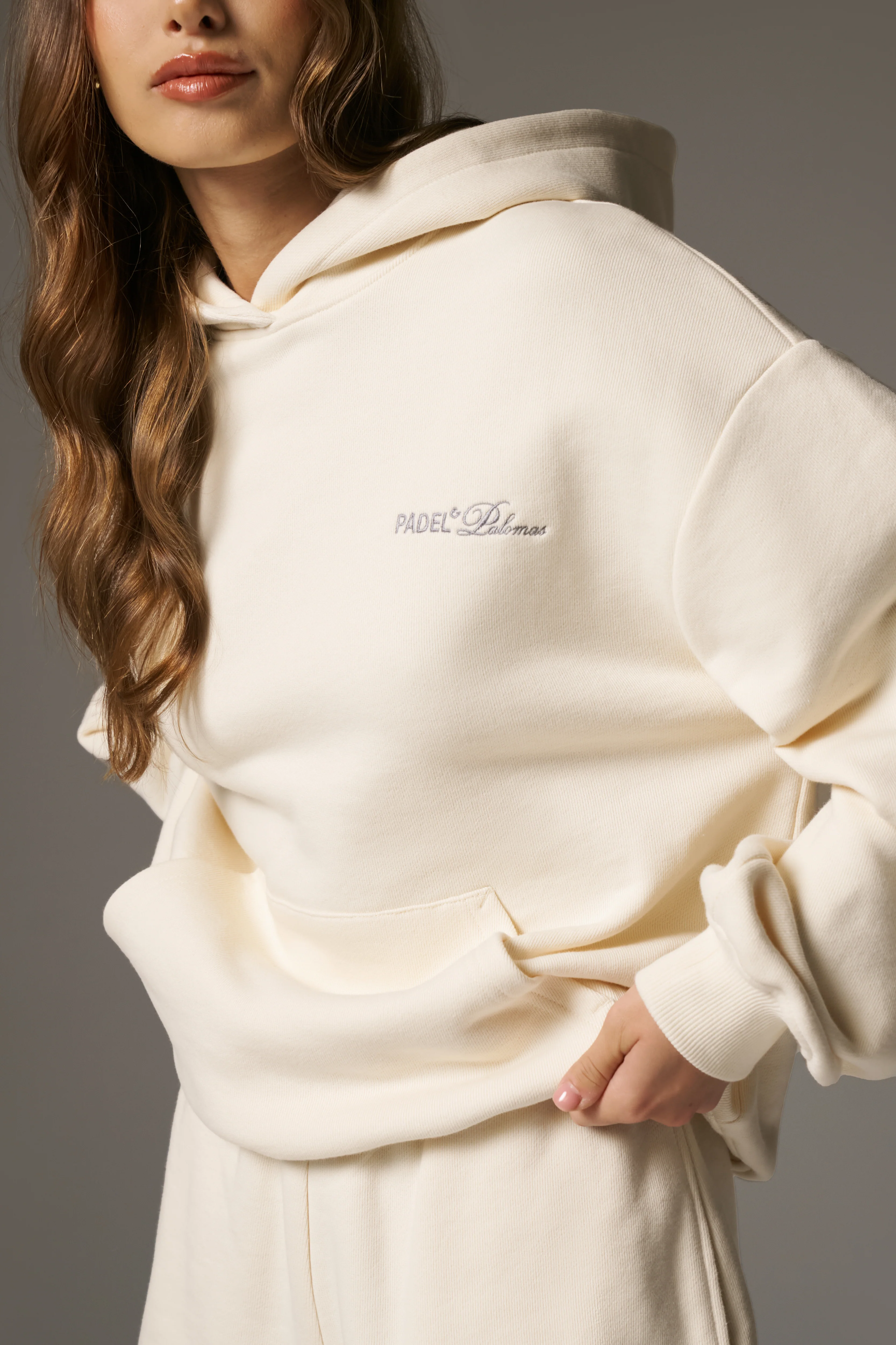 PADEL & PALOMAS OVERSIZED HOODIE - BUTTERMILK