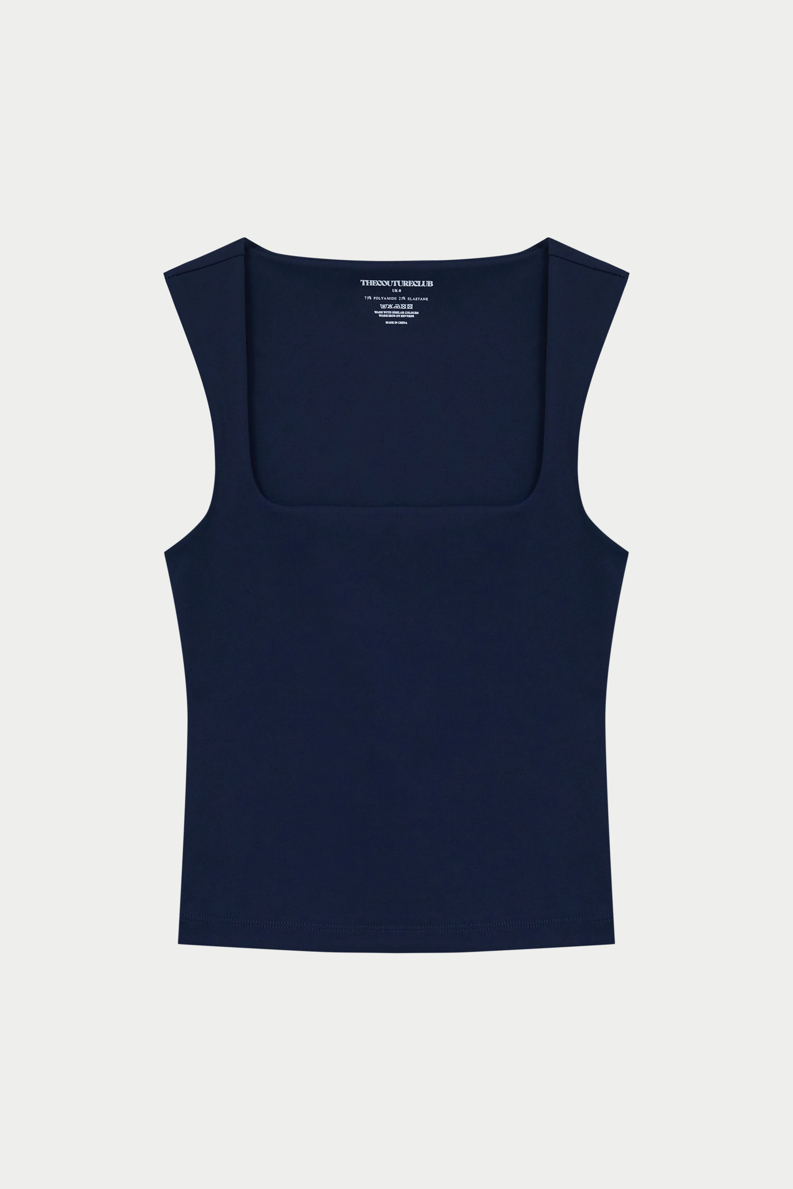 SCULPTING STRETCH SCOOP NECK TOP - DARK NAVY