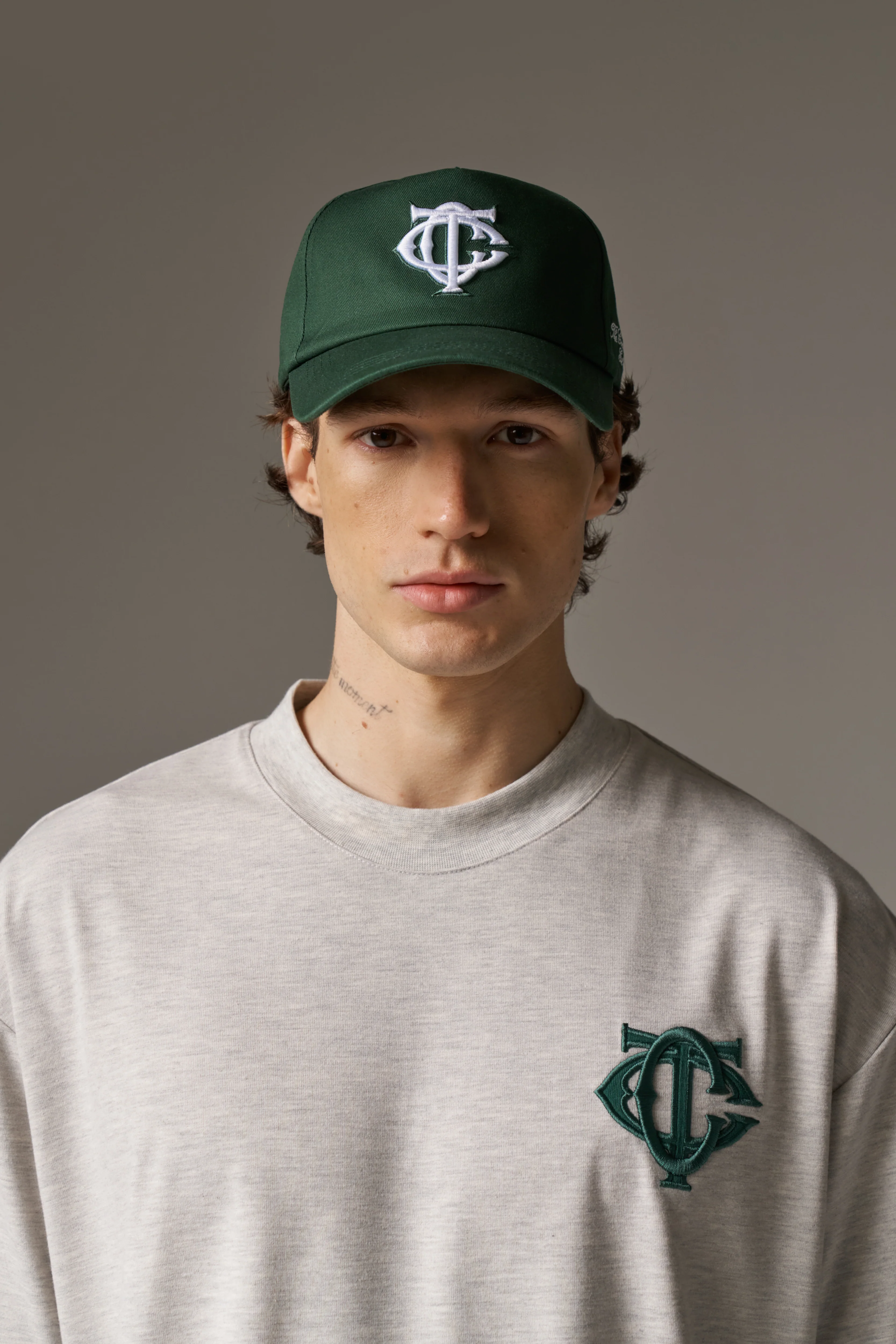 MONOGRAM EMBLEM CAP - GREEN