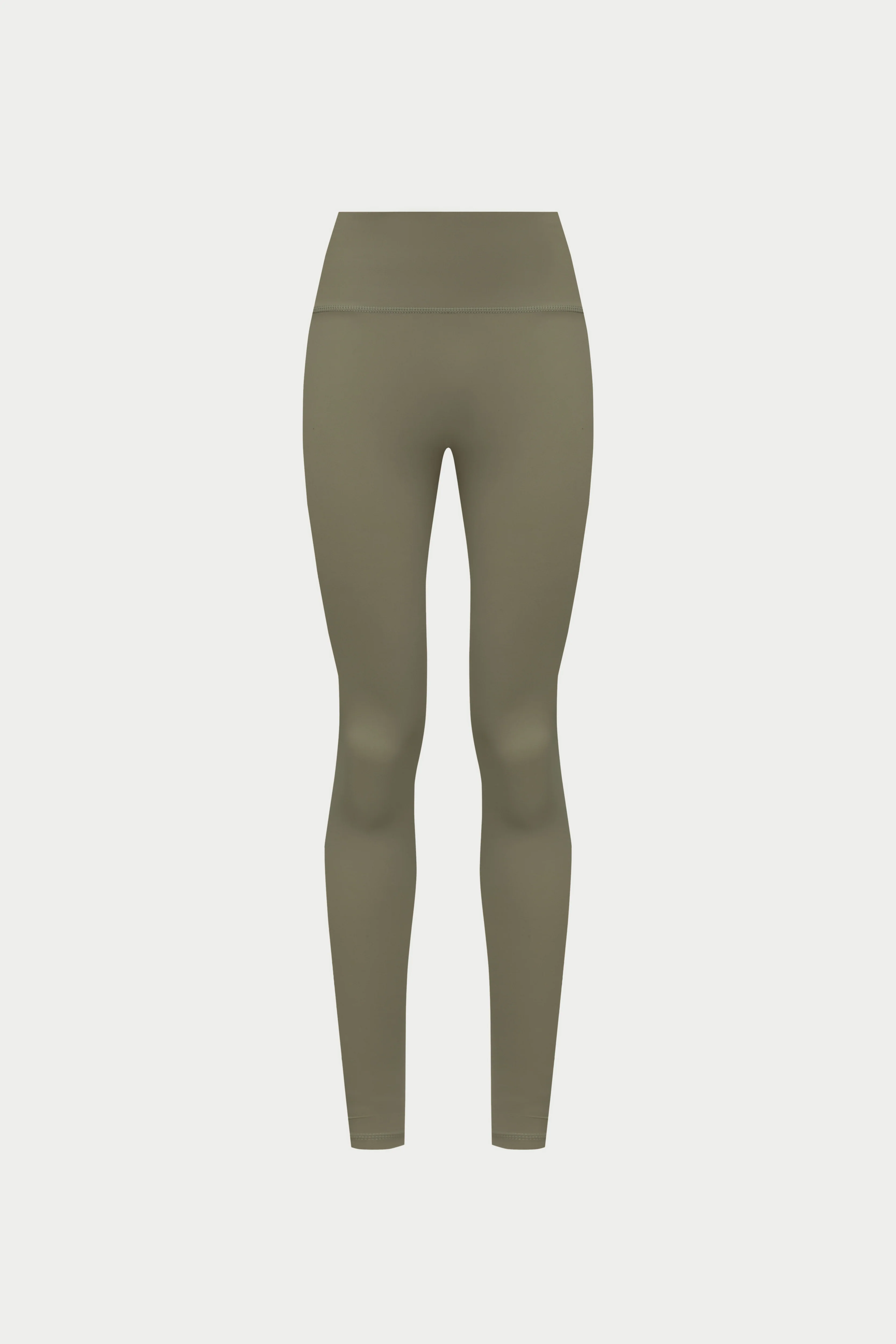 EMBLEM SCULPTING STRETCH LEGGINGS - KHAKI