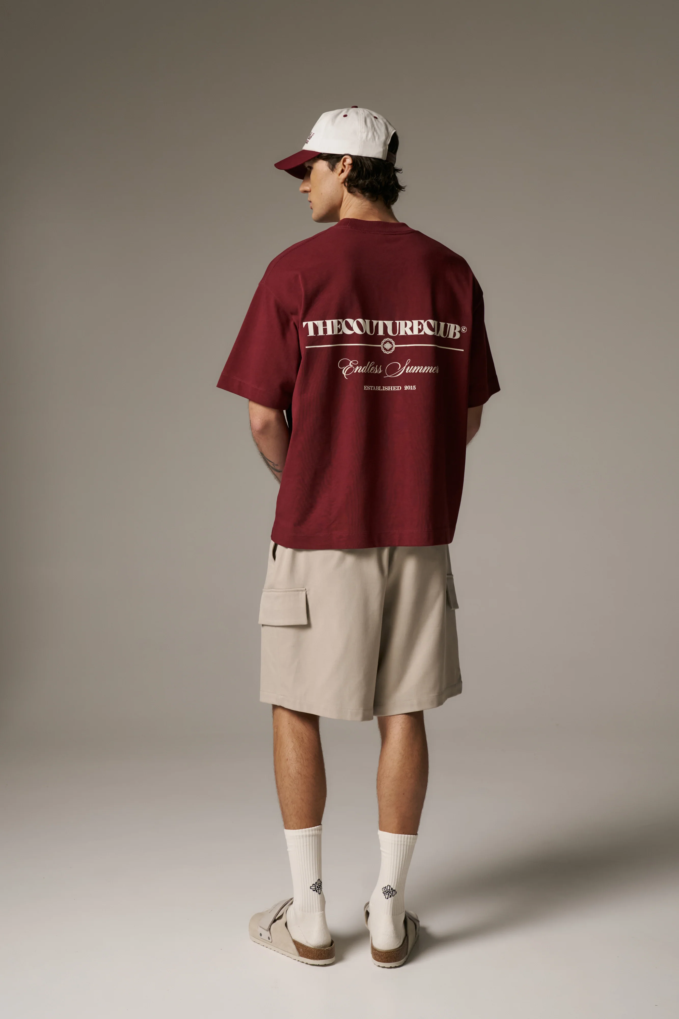 ENDLESS SUMMER GRAPHIC T-SHIRT - BURGUNDY