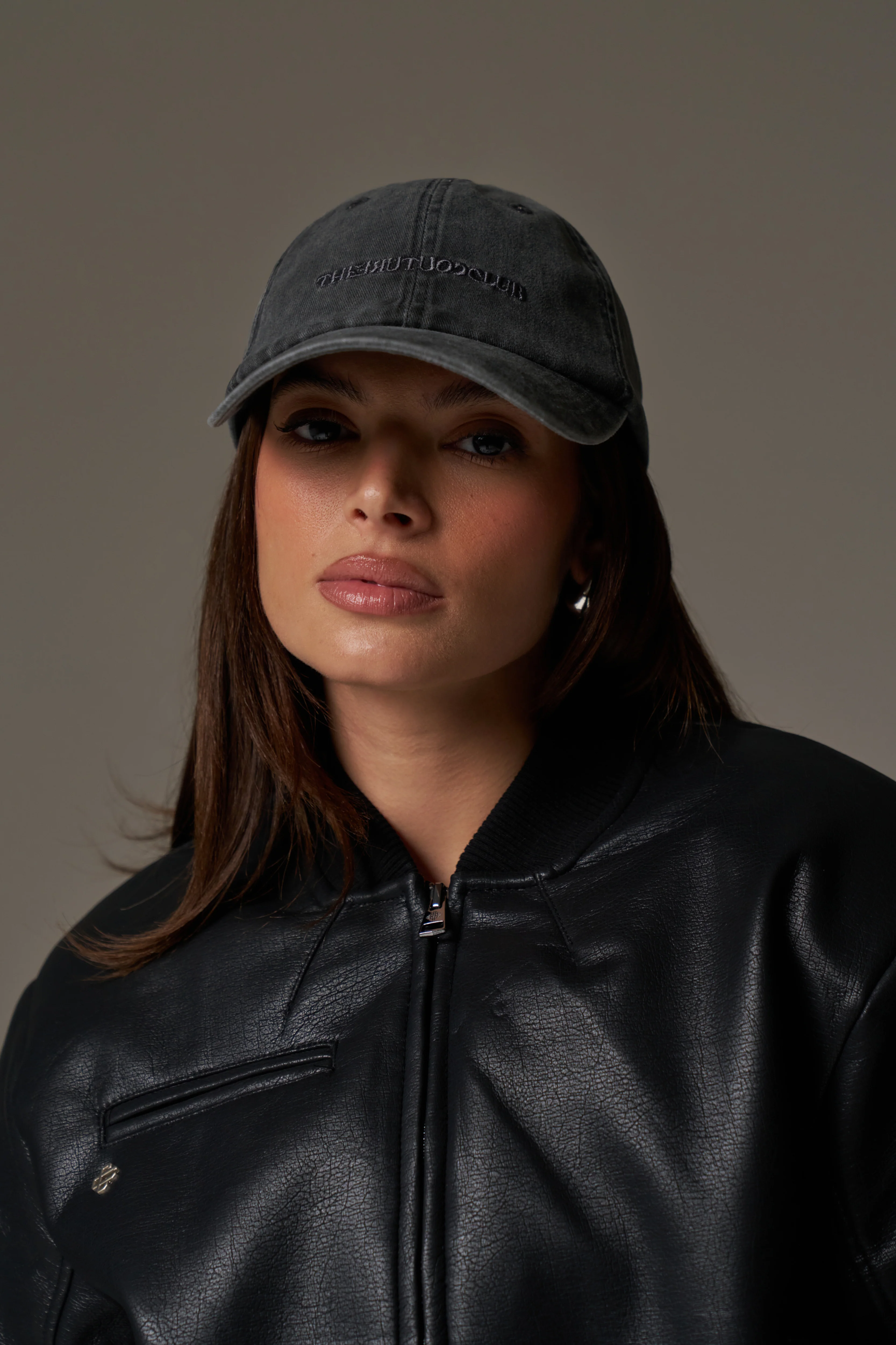 WASHED REVERSE COPYRIGHT CAP - WASHED BLACK