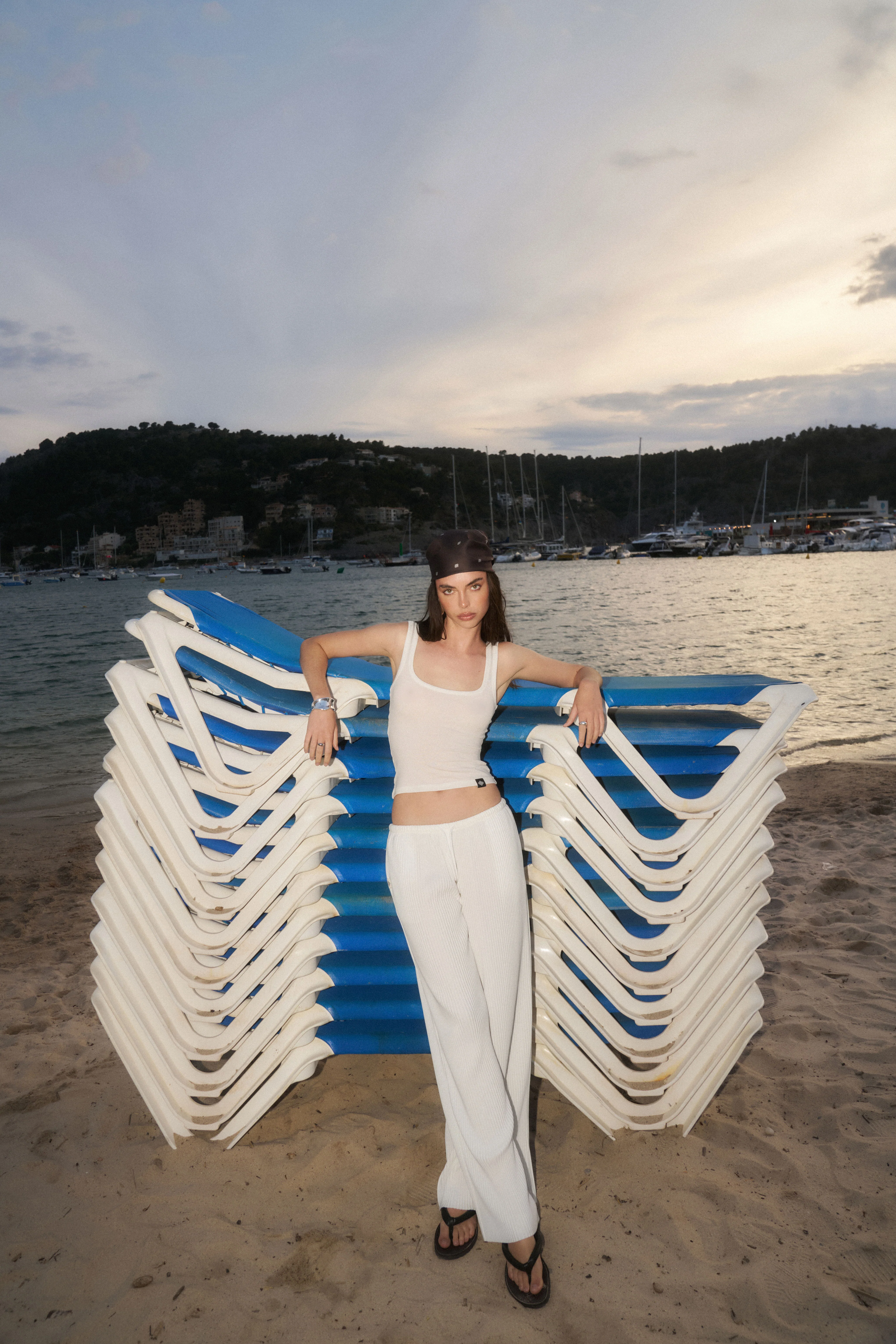 PLISSE TROUSERS - CREAM