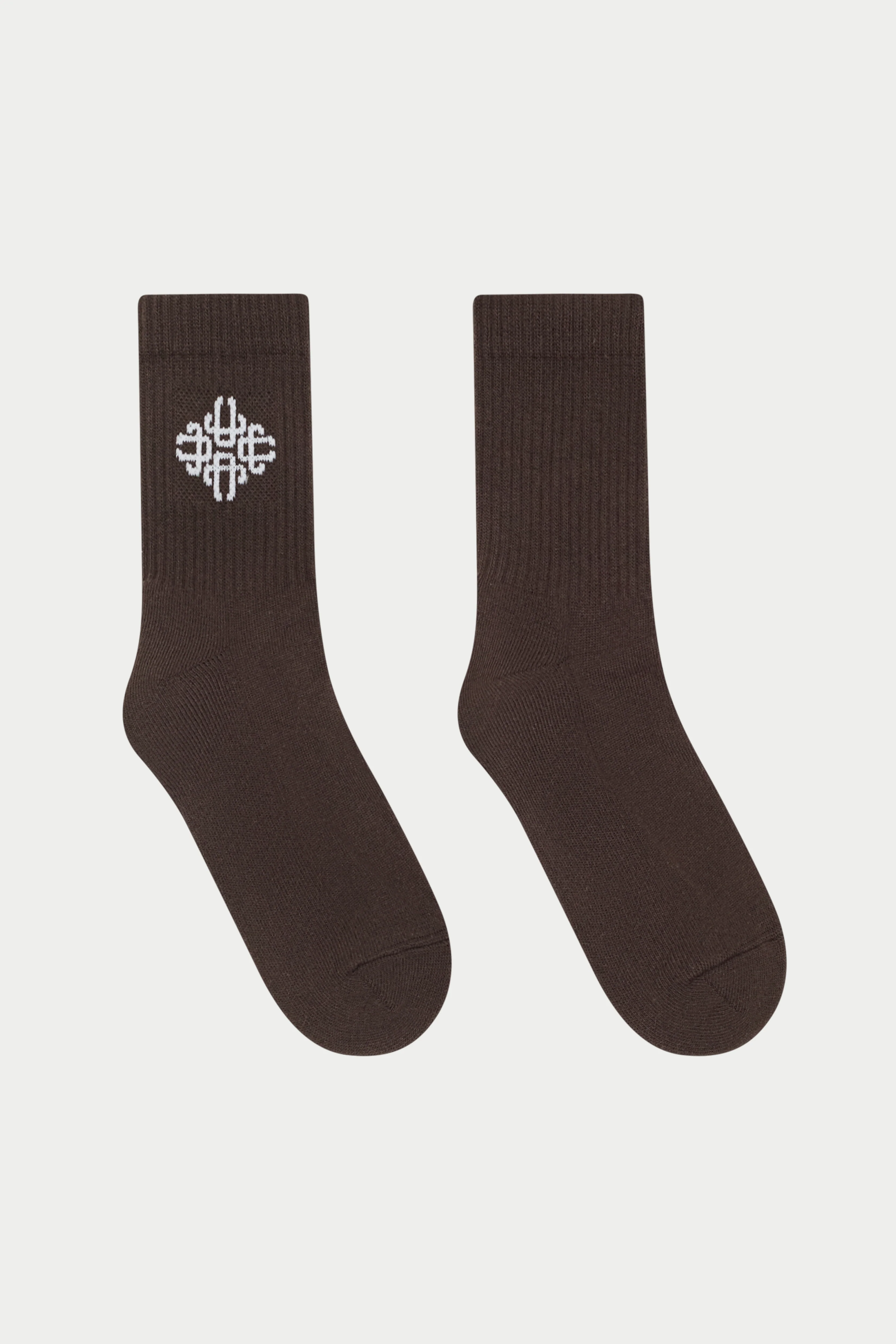EMBLEM SPORT SOCK - CHOCOLATE