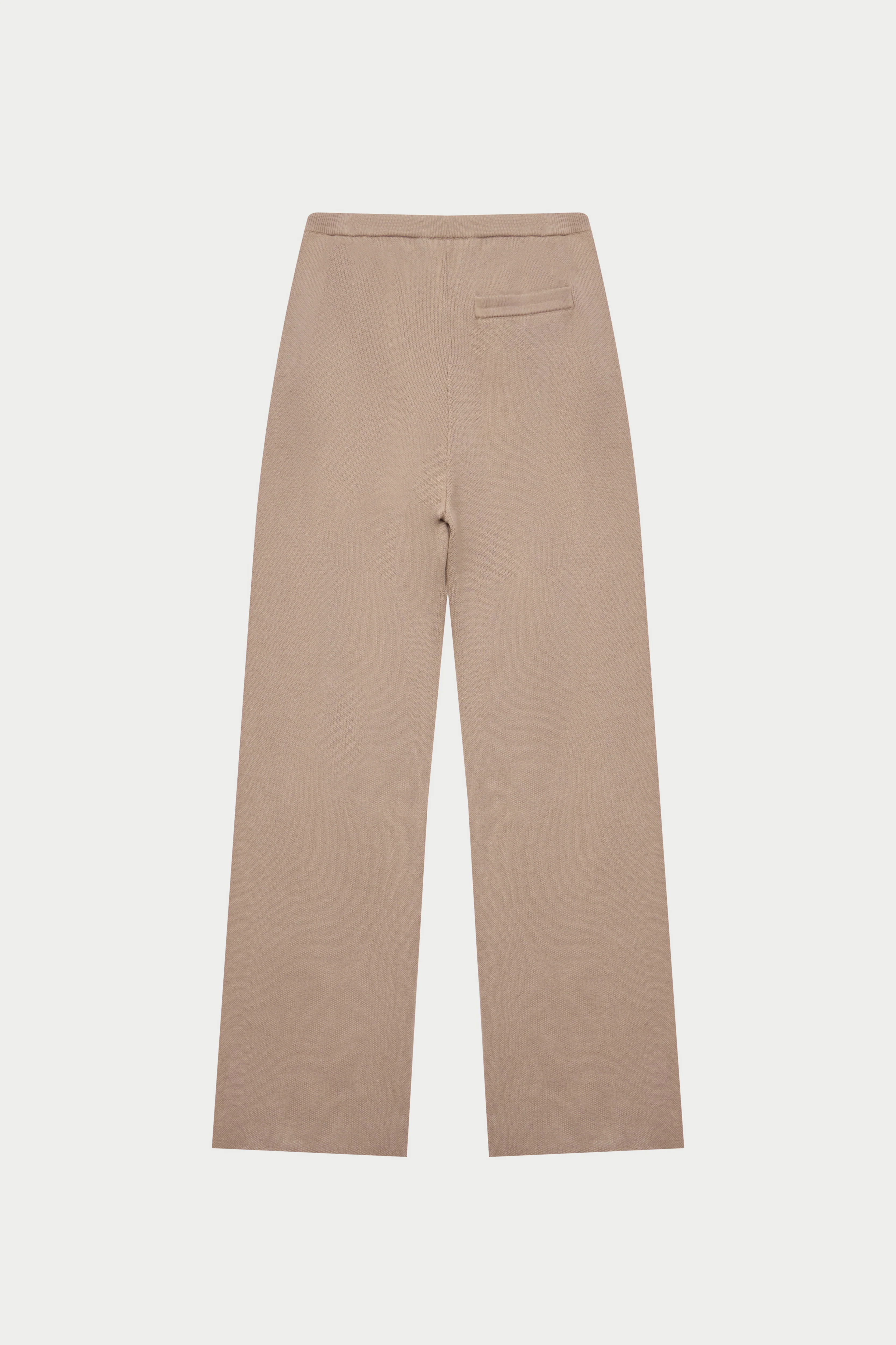 KNITTED RELAXED JOGGERS - BEIGE