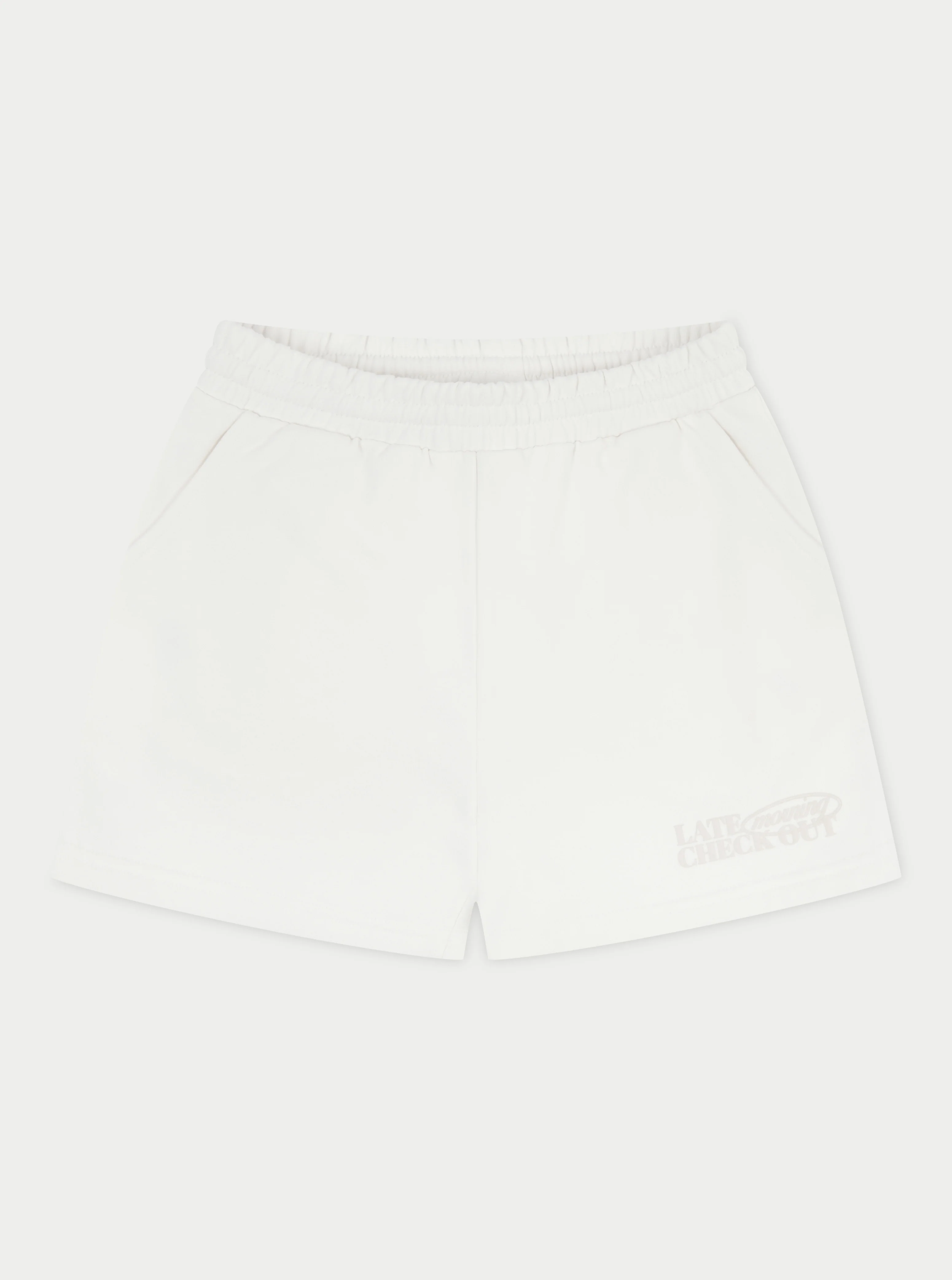 LATE CHECKOUT SHORTS - OFF WHITE
