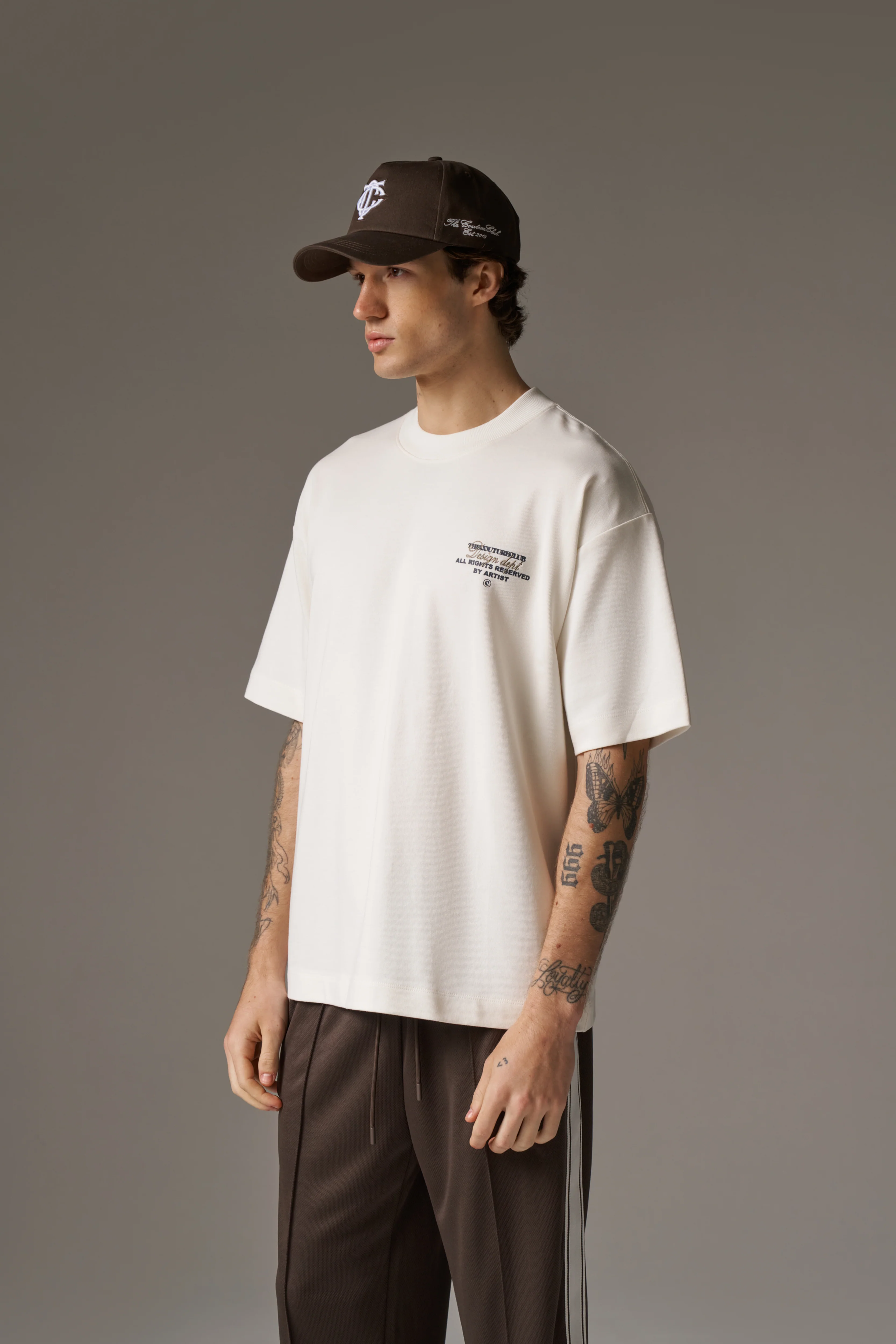 DESIGN DEPARTMENT CHEST PRINT T-SHIRT - OFF WHITE