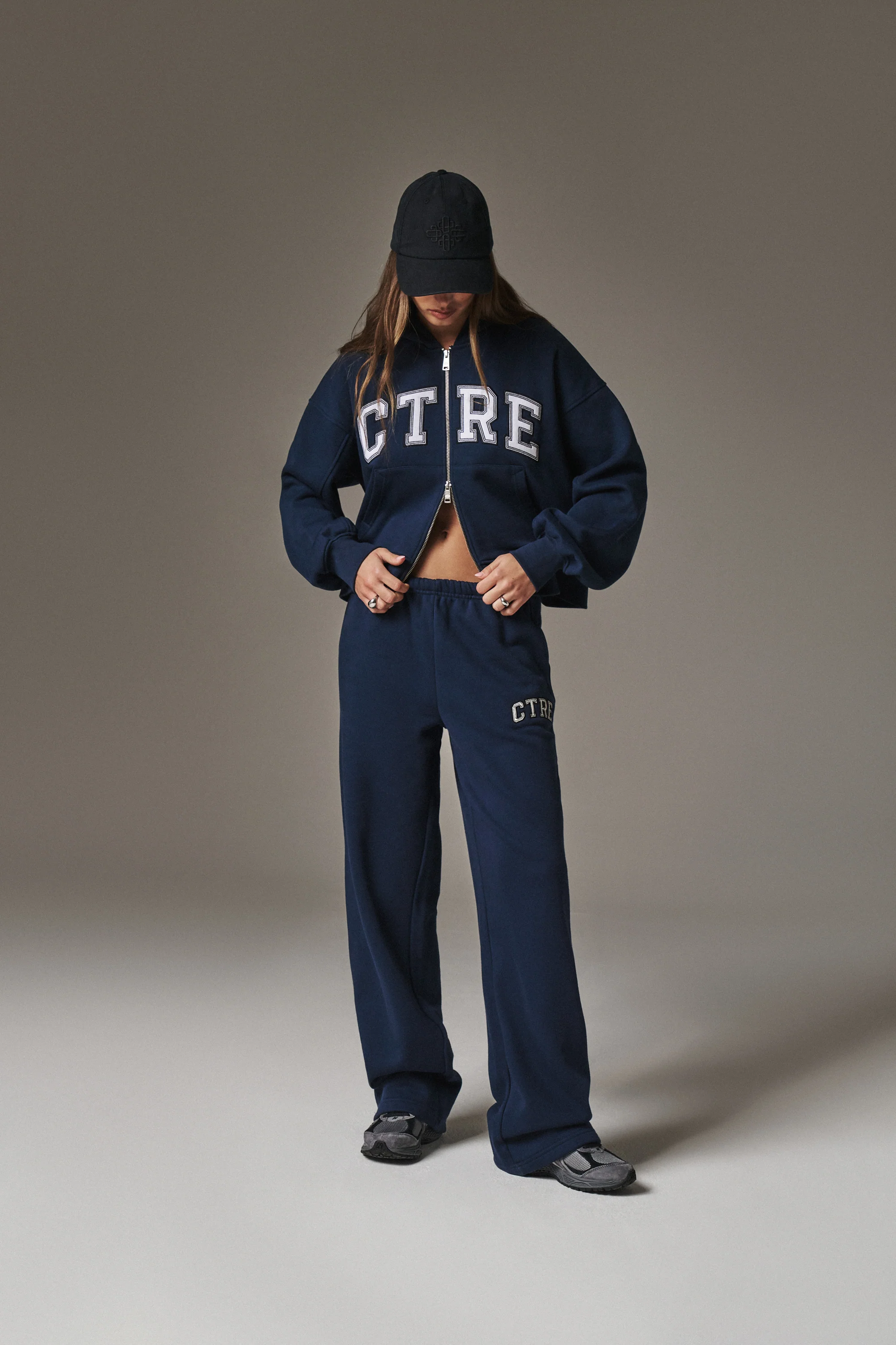 CTRE WIDE LEG JOGGERS - NAVY