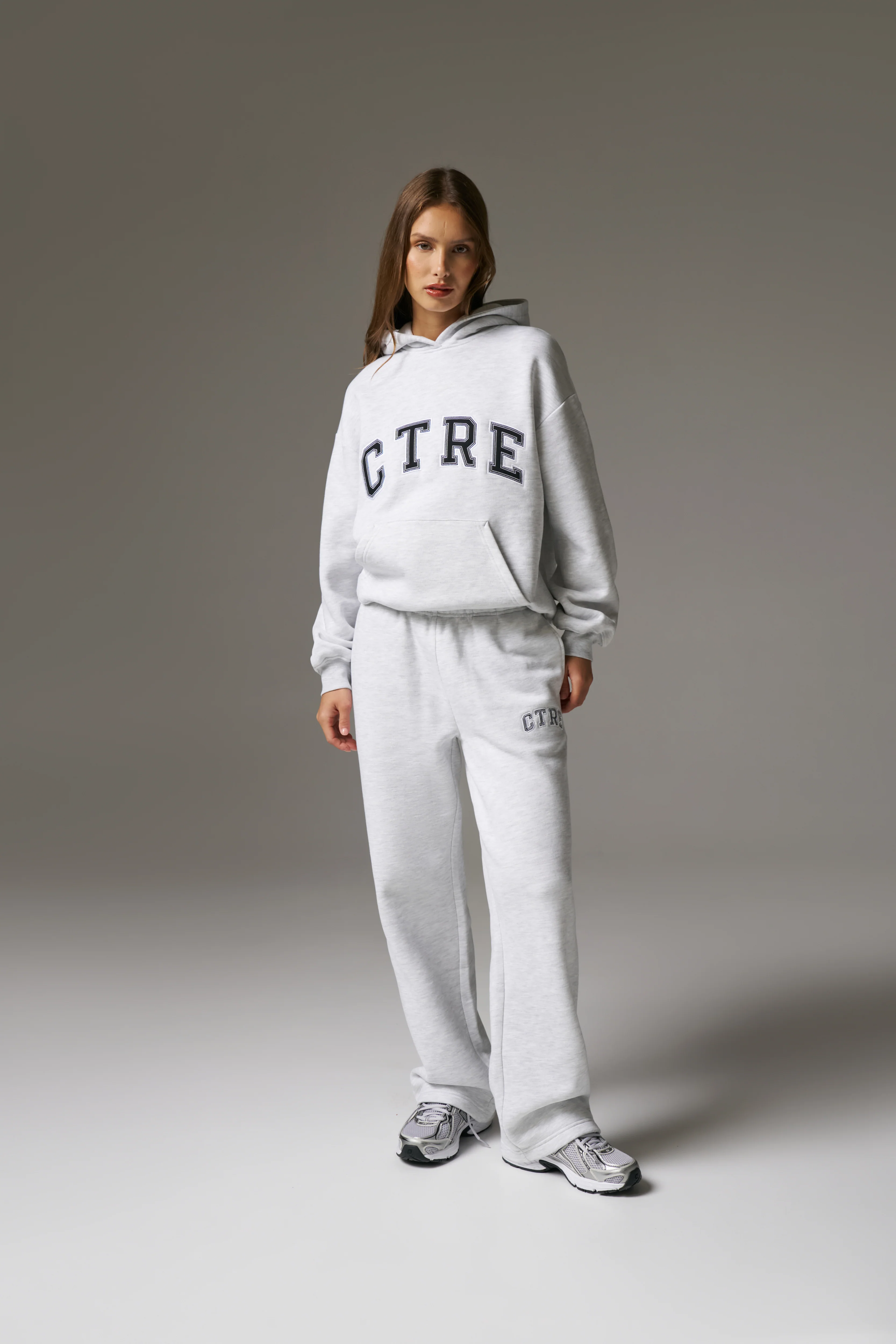 CTRE RELAXED HOODIE - GREY MARL
