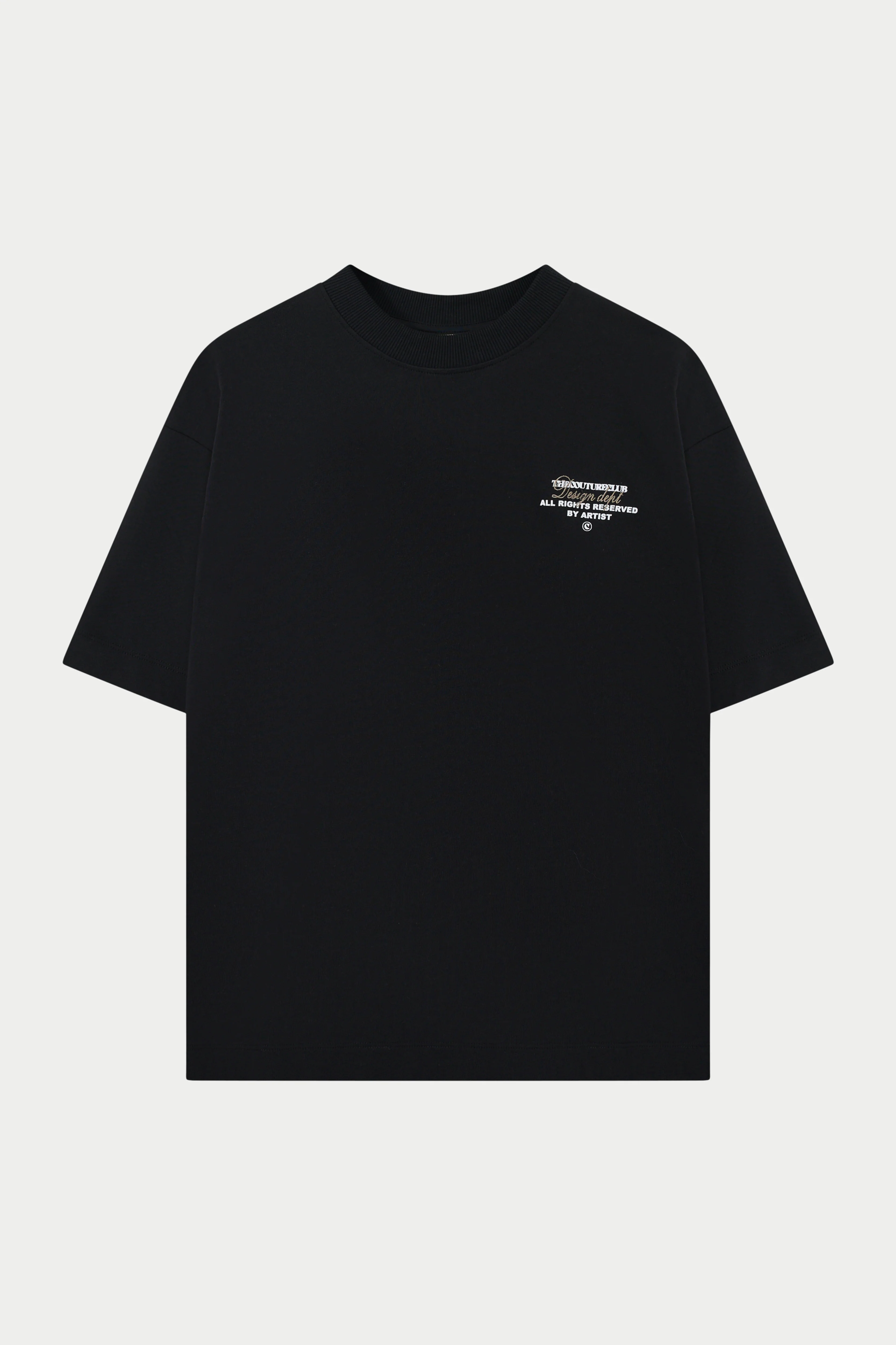 DESIGN DEPARTMENT CHEST PRINT T-SHIRT - BLACK