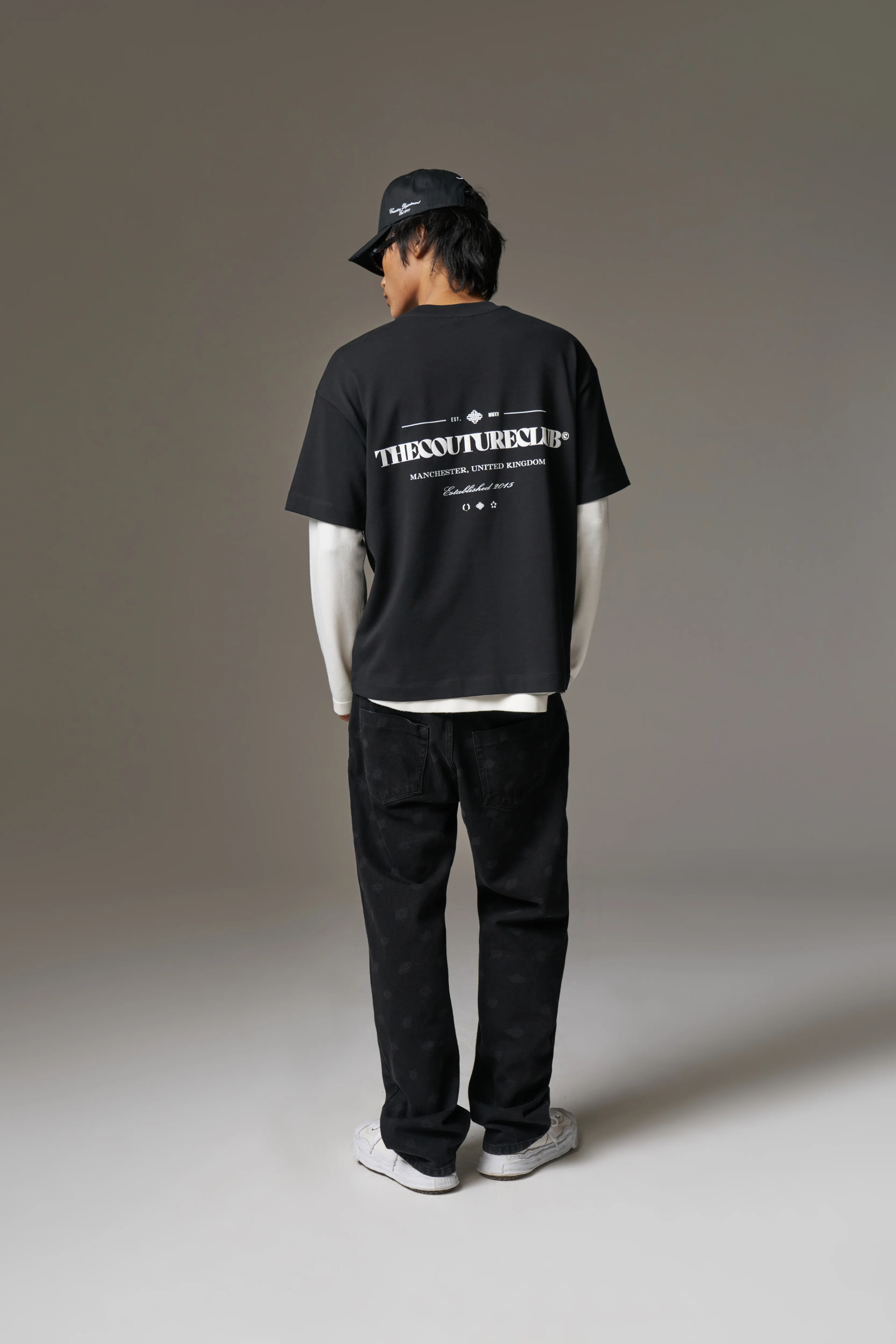 COPYRIGHT MULTI GRAPHIC T-SHIRT - BLACK