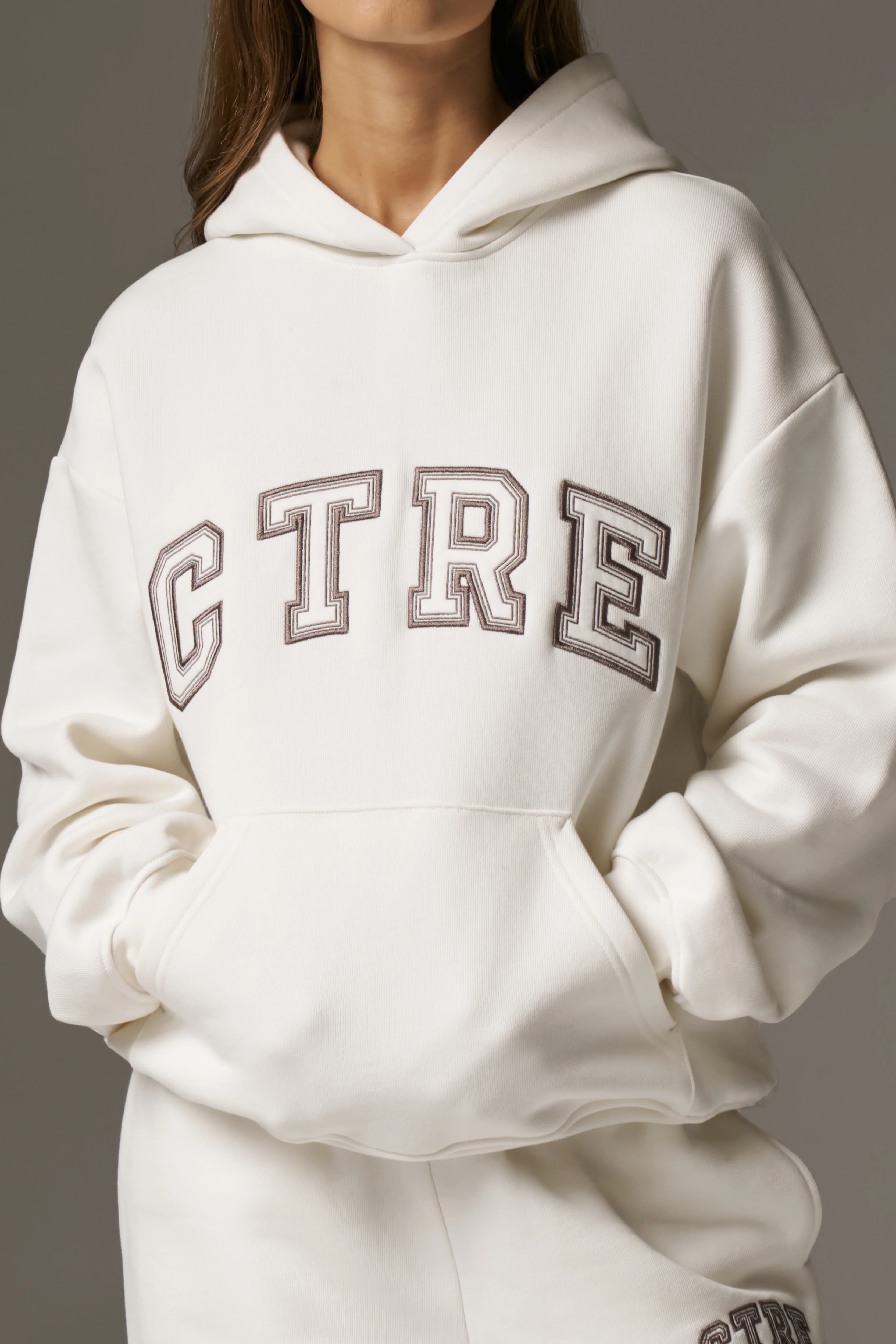 CTRE RELAXED HOODIE - OFF WHITE