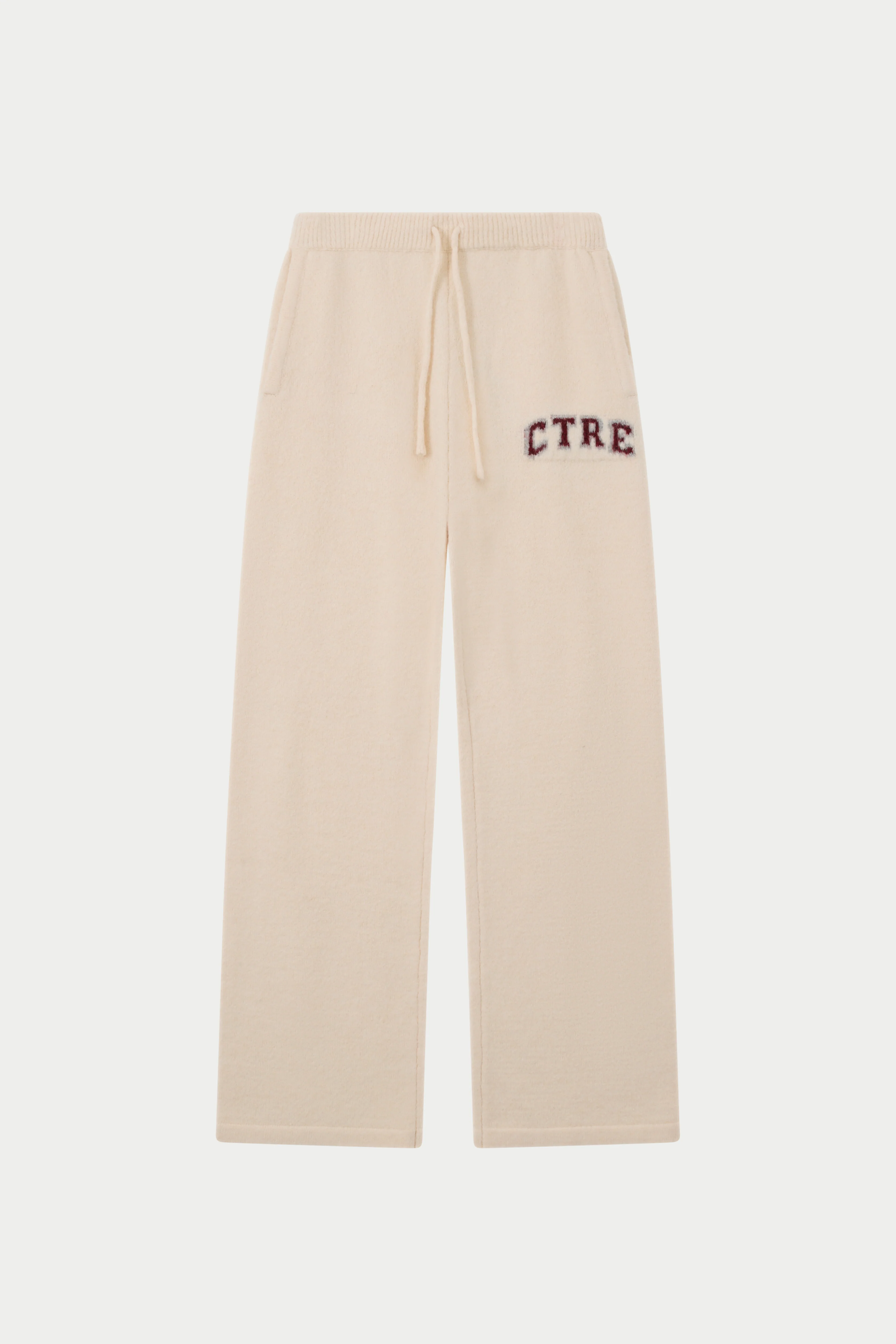 CTRE KNITTED JOGGERS - OFF WHITE