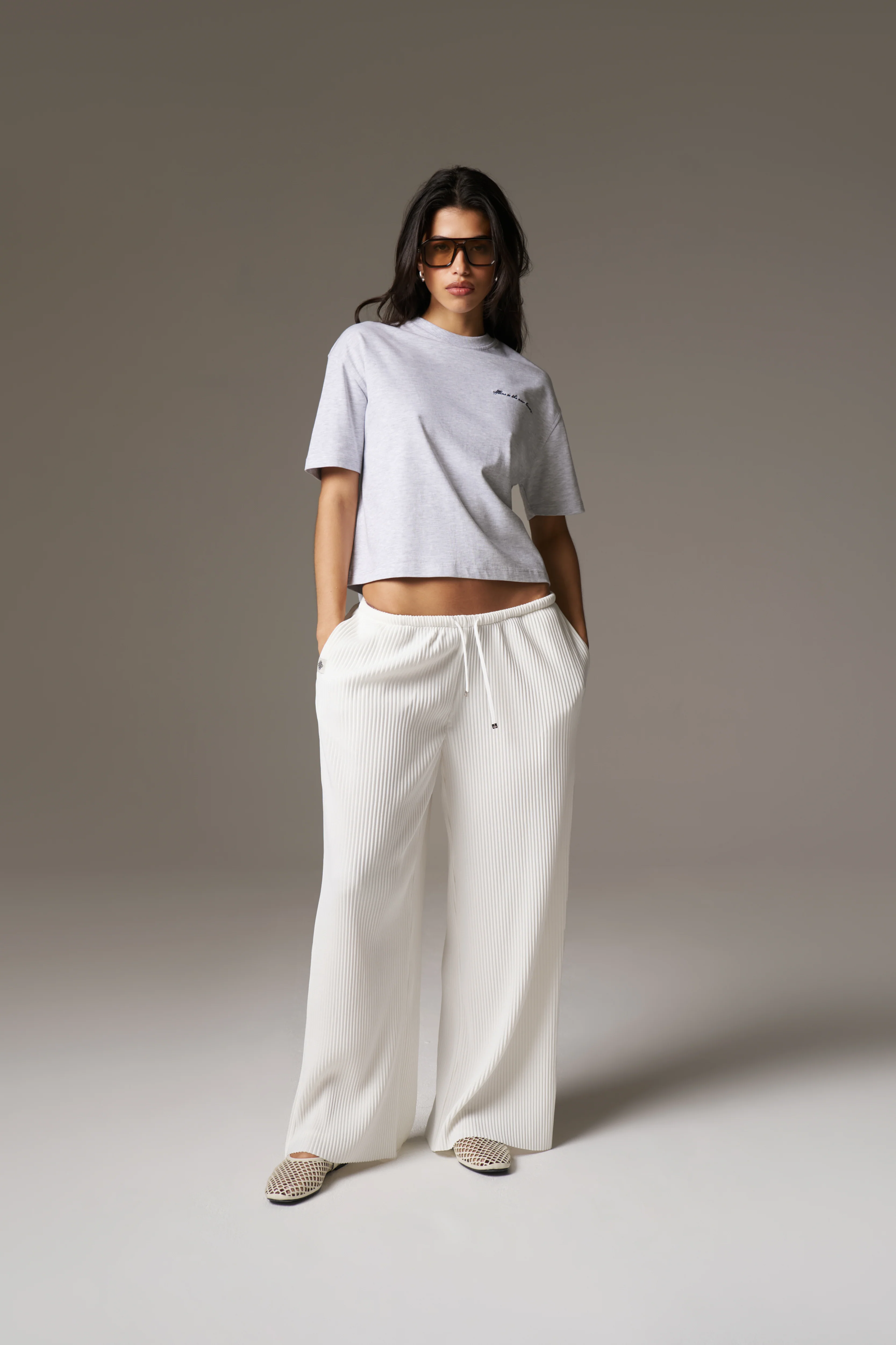 OFFLINE HOUR T-SHIRT - GREY MARL