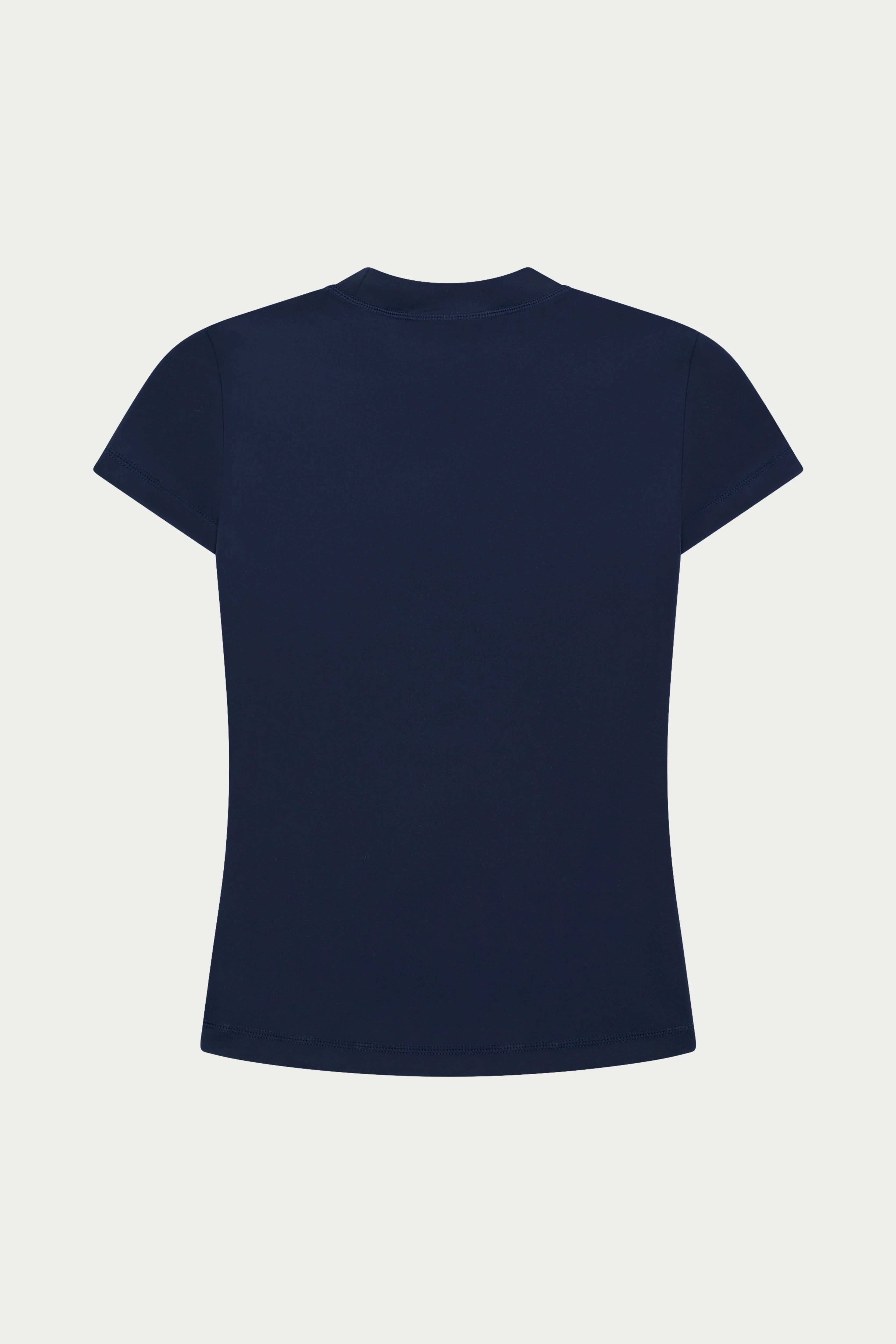 SCULPTING STRETCH EMBLEM BABY TEE - DARK NAVY